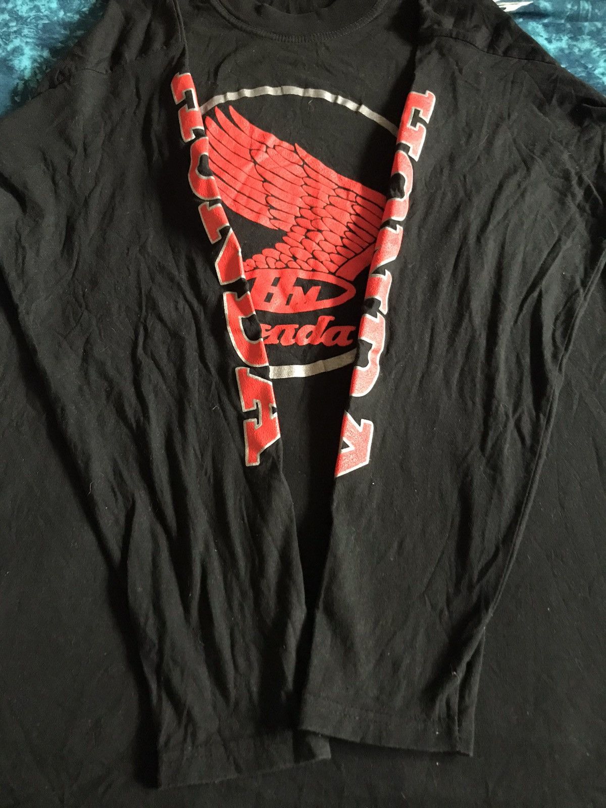 Honda Vintage 90s Honda Long sleeve Streetwear Tshirt Size US M / EU 48-50 / 2 - 14 Thumbnail