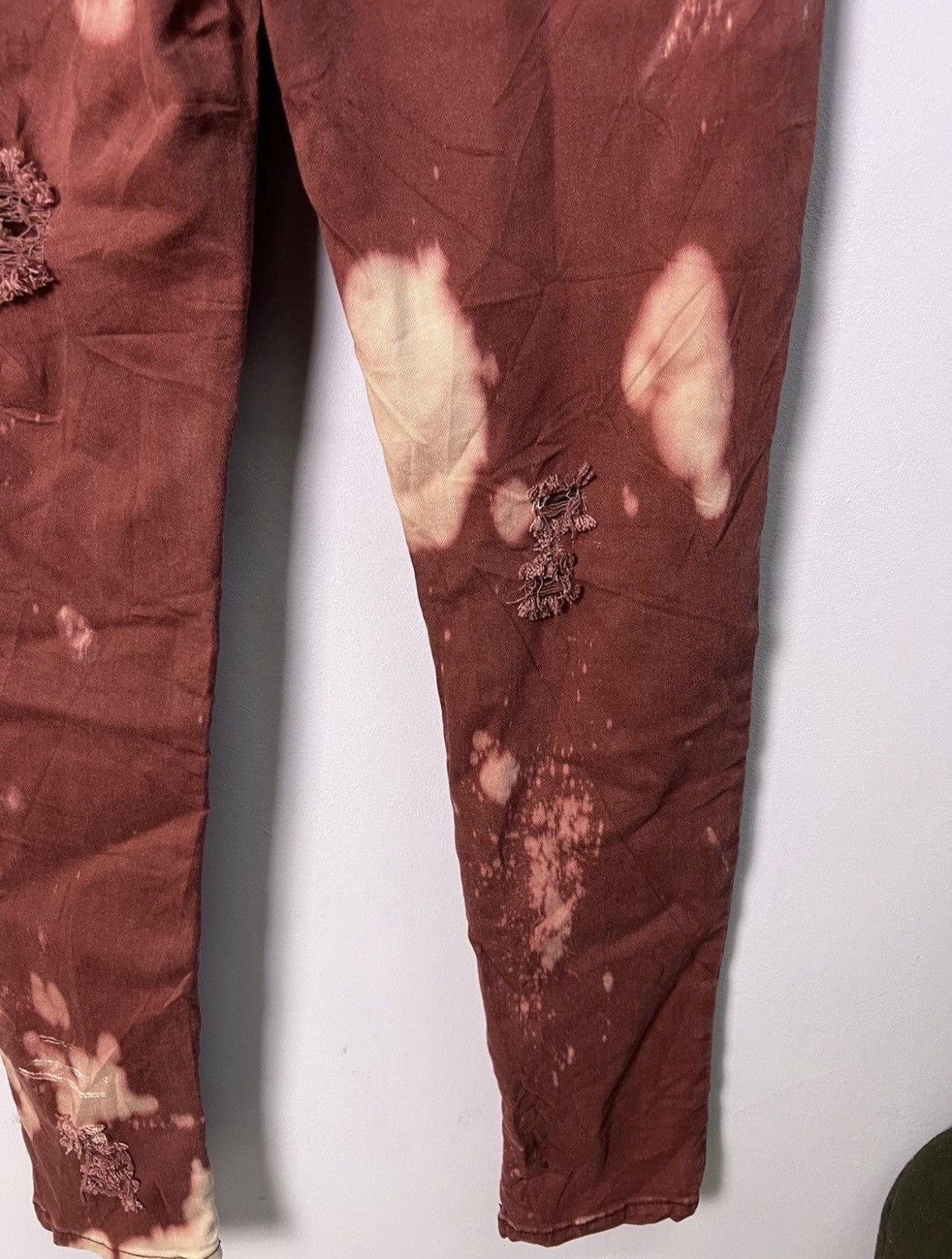 American Eagle Outfitters 🔥Rare Tie Dye American Eagle Stretchable Distressed Denim Size US 31 - 13 Thumbnail