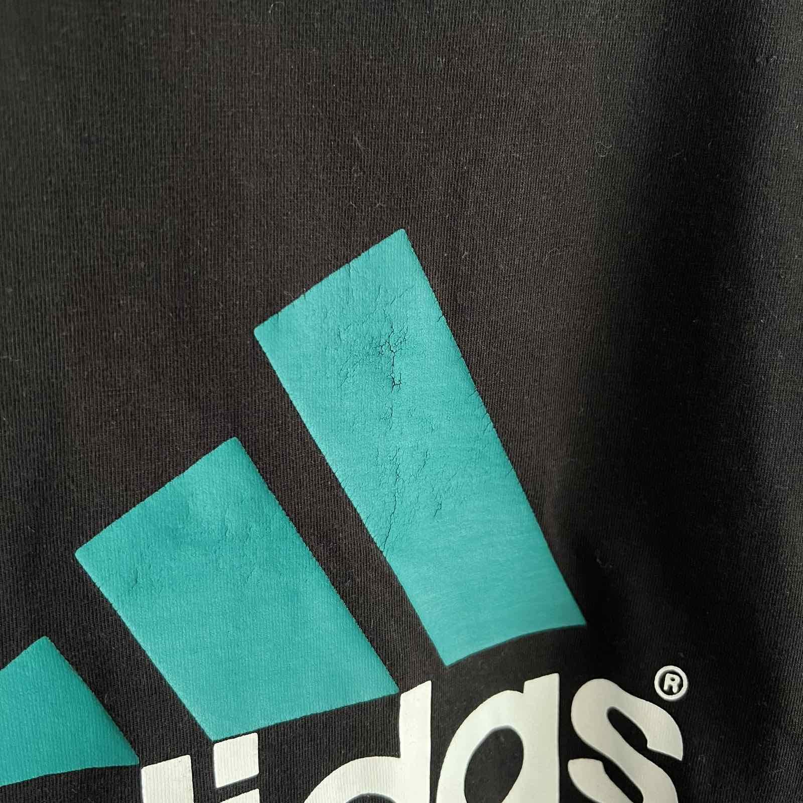 Adidas × Vintage Vintage Adidas Equipment Black T-shirt Big Logo Y2K Sz XL Size US XL / EU 56 / 4 - 7 Thumbnail