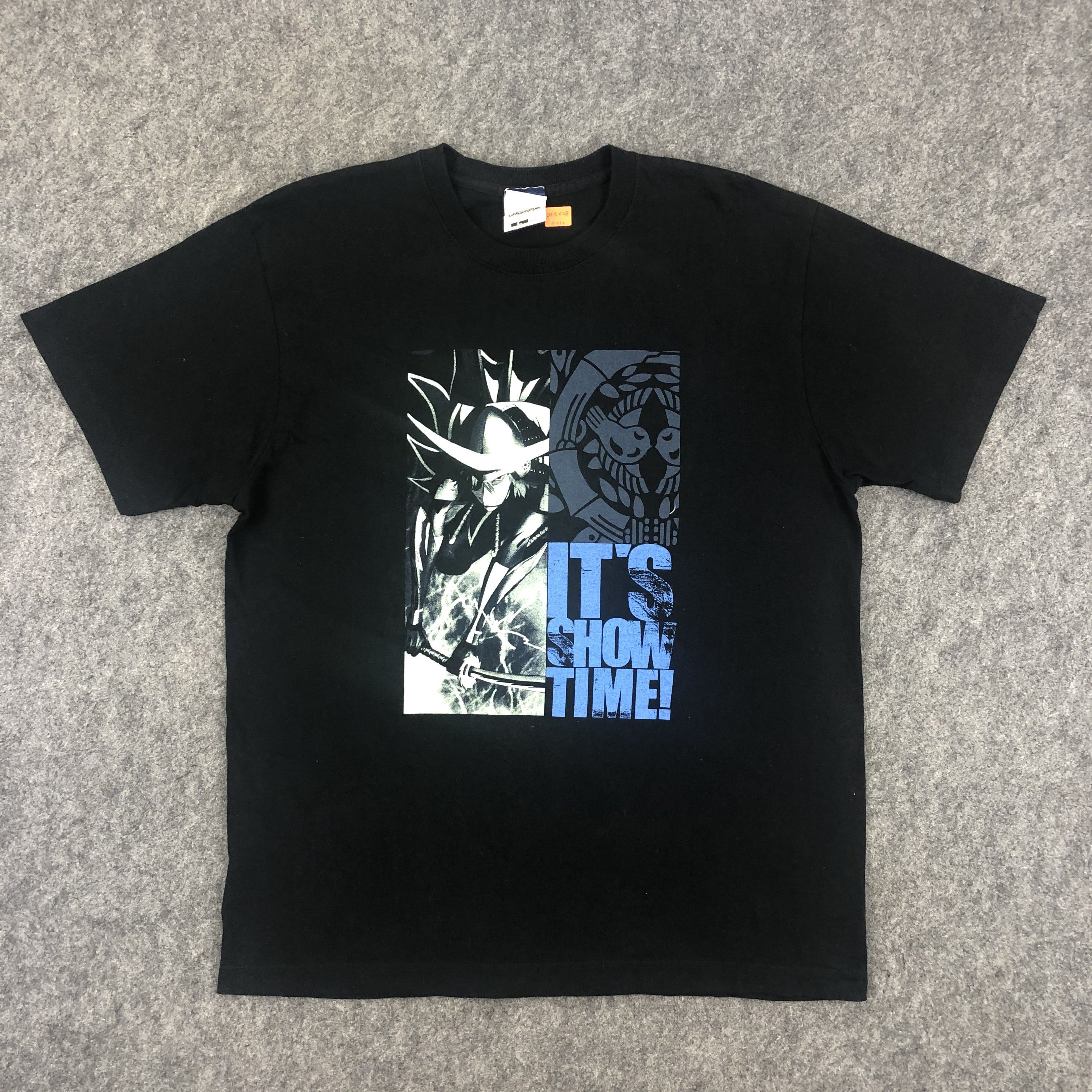 image of Anima x Vintage Basara Capcom Nintendo Large Tshirt - H012 in Black, Men's