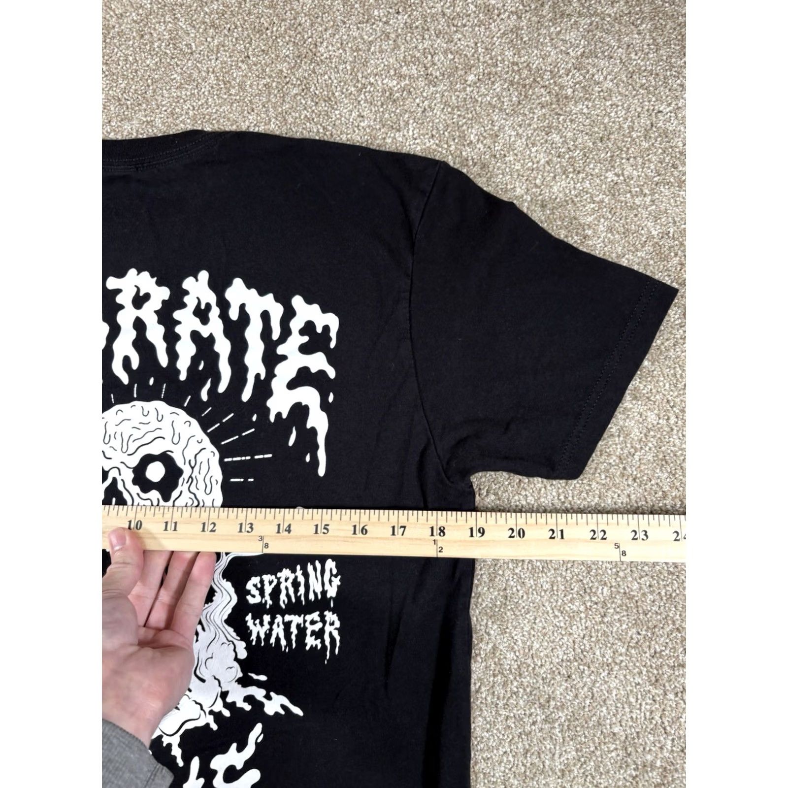 Logo 7 Liquid Death Hydrate or Die Spring Water T-Shirt Skull Logo 2 Sided • Sz Medium Mens Short Sleeve Black Cotton Regular Fit Crew Neck Vintage: No Size US M / EU 48-50 / 2 - 5 Thumbnail