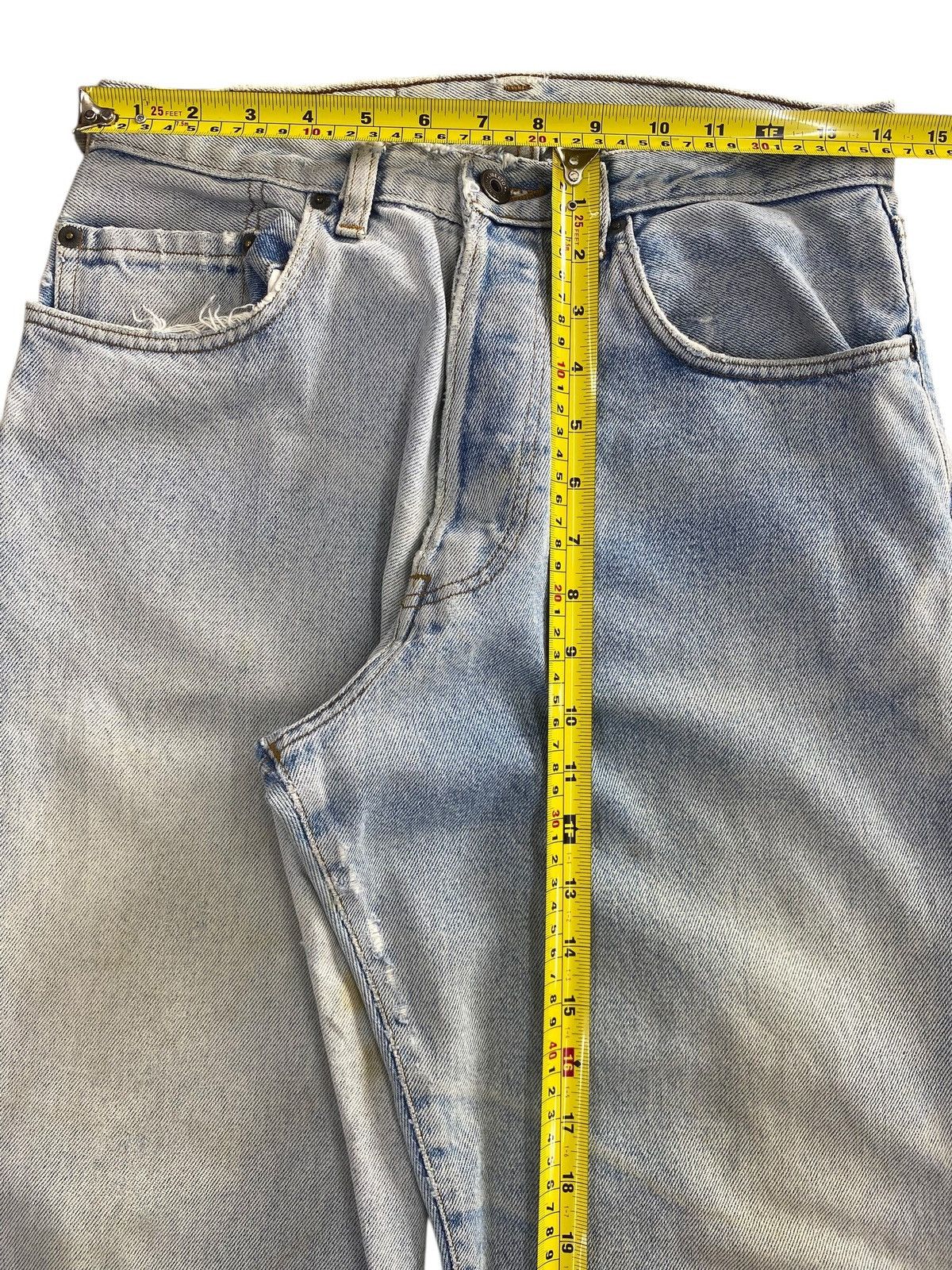 Japanese Brand Liberto Acid Light Wash Style Straight Leg Jeans Size US 28 / EU 44 - 6 Thumbnail