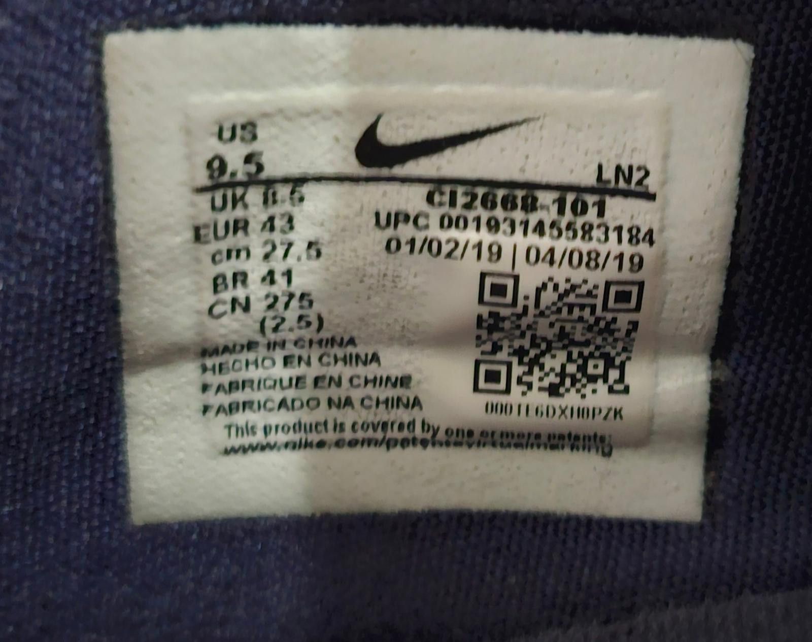 Nike NIKE C12668-101 Basketball Shoes LeBron 16 Low USA Sz 9.5 Size US 9.5 / EU 42-43 - 5 Thumbnail