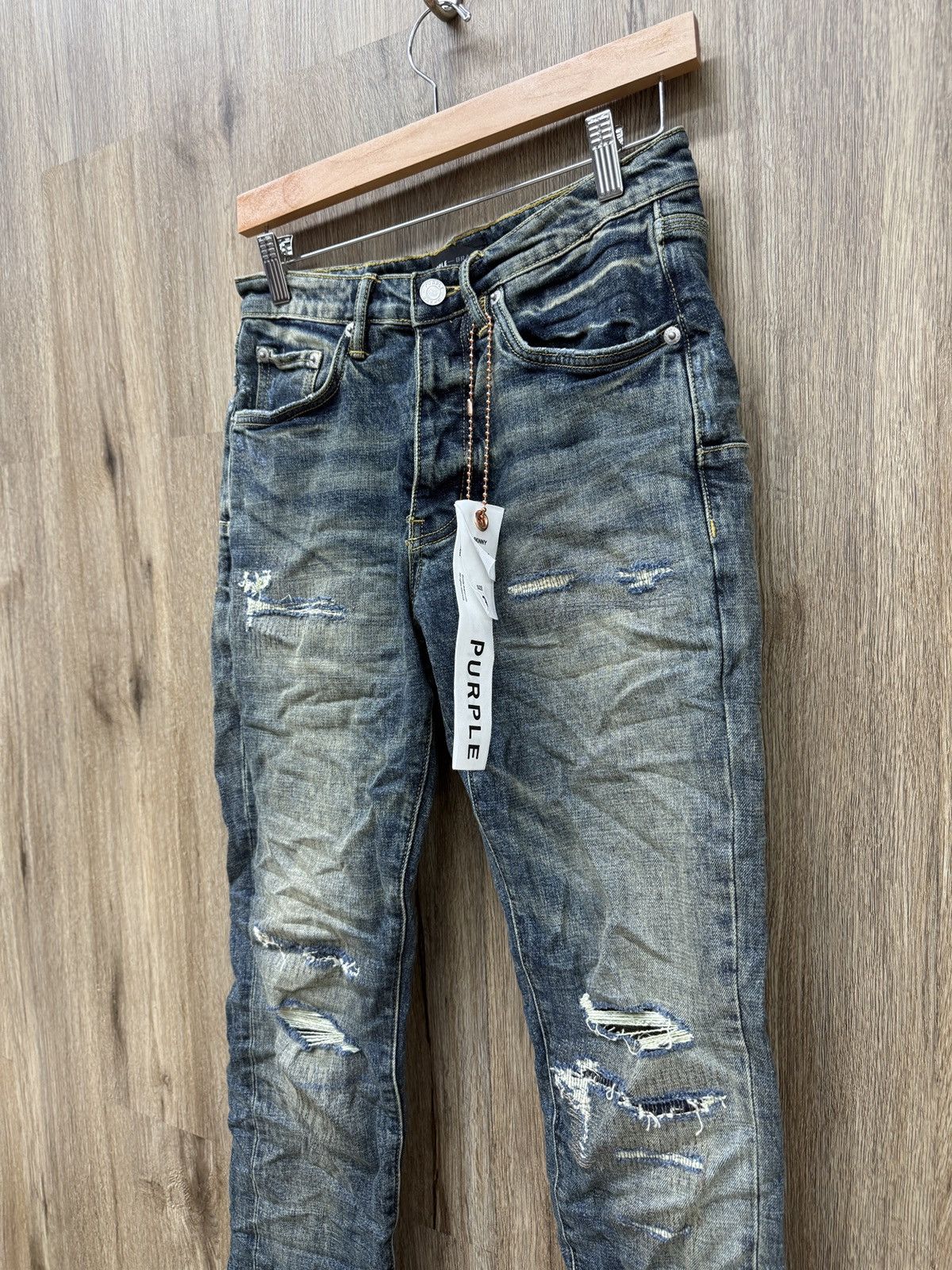 Purple Purple Brand Blue Denim Jeans Size US 29 - 4 Thumbnail