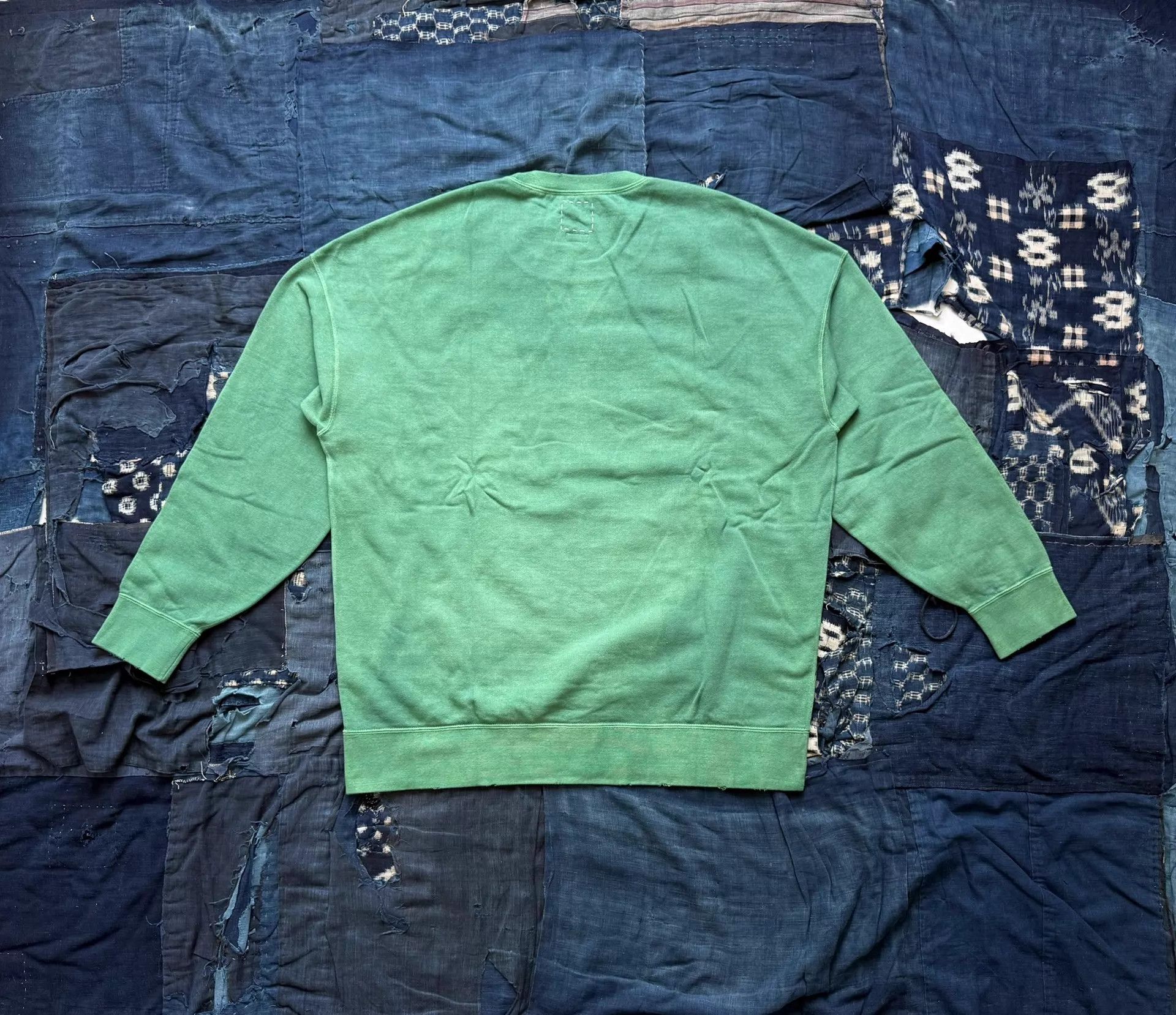 Visvim VISVIM 20SS JUMBO SWEAT L/S UNEVEN DYE CREWNECK GREEN 5 Size US XXL / EU 58 / 5 - 2 Thumbnail