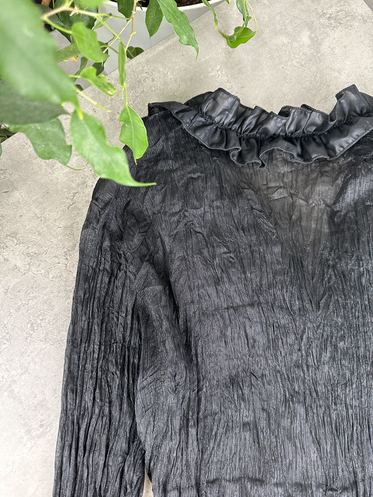 Japanese Brand Vintage Mesh Blouse With Ruffles Size S / US 4 / IT 40 - 8 Thumbnail