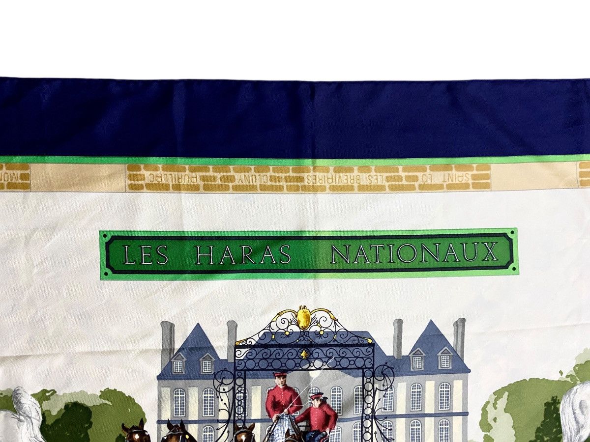 Hermes Vintage Brand Hermes Carre 90 Les Haras Nationax Silk Scarf Size ONE SIZE - 3 Thumbnail