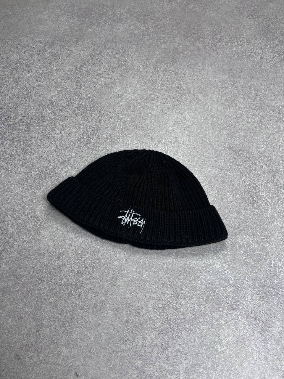 Stussy × Vintage Vintage Stussy Embroidery Black Beanie Hat Y2K Os Size ONE SIZE - 2 Thumbnail