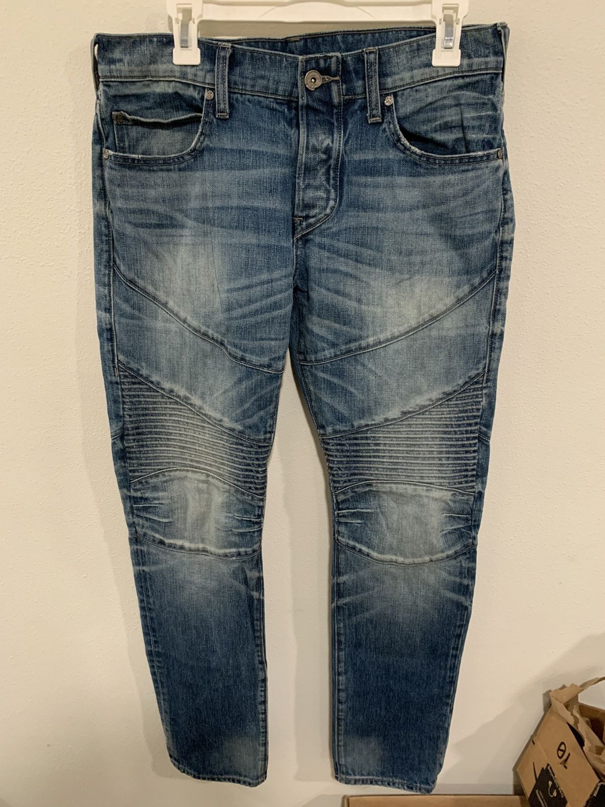 True Religion True Religion Mens Motorcycle Biker Jeans Size US 32 / EU 48 - 2 Thumbnail