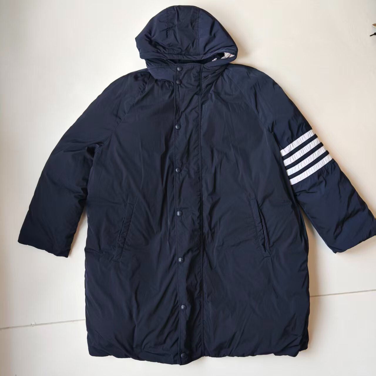 Thom Browne Thom Browne 4-Bar Long Down Jacket Size US S / EU 44-46 / 1 - 1 Thumbnail