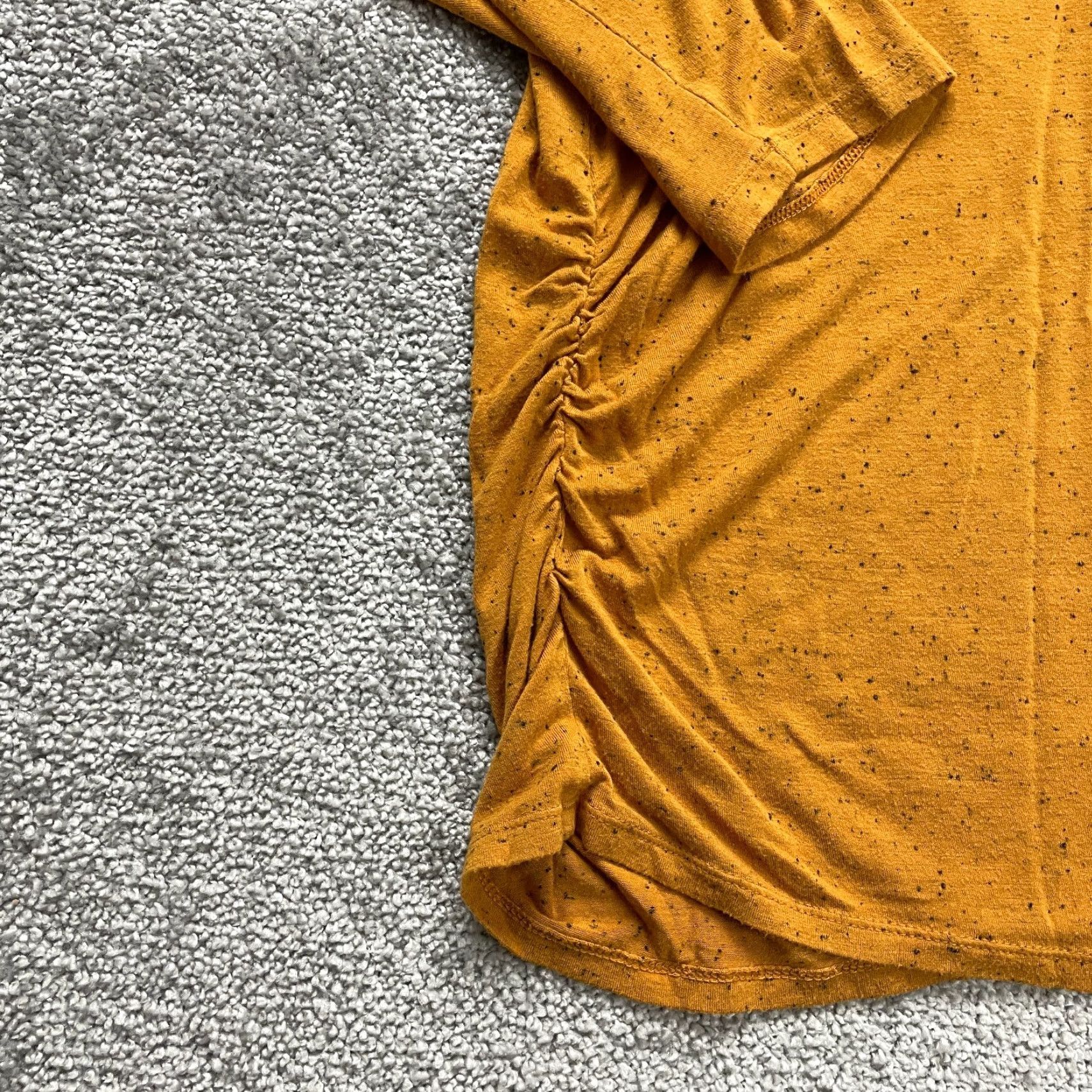 Vintage A Glow Maternity Blouse Women 2XL Mustard Yellow Long Sleeve Casual Stretch Size XXL / US 16-18 / IT 52-54 - 3 Thumbnail