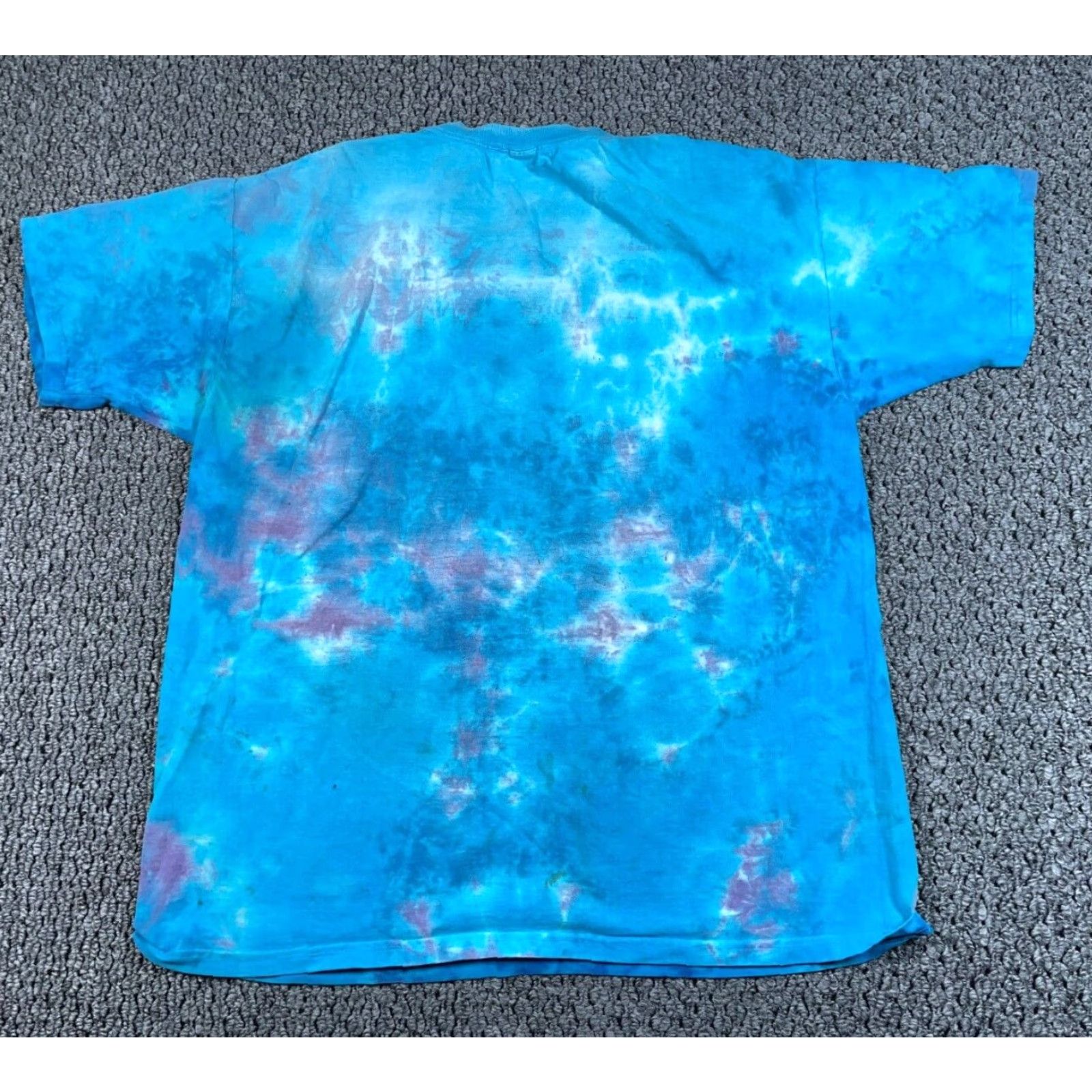Vintage VINTAGE Sundog Graphic Print Tie Dye T-Shirt Adult XL Blue Yellow 90s Hippie Men's Size US XL / EU 56 / 4 - 2 Thumbnail