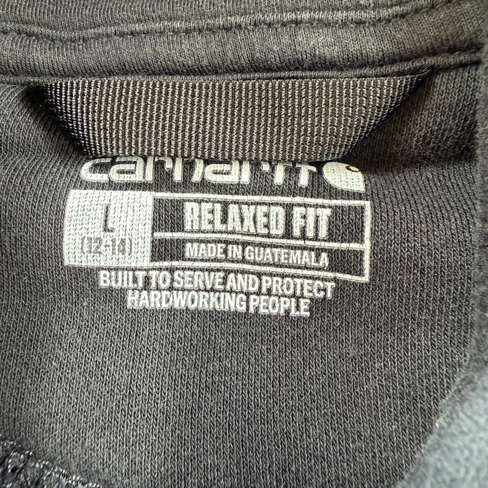 Carhartt Carhartt Black Hoodie Relaxed Sweatshirt Youth Large 12-14 Size US L / EU 52-54 / 3 - 3 Thumbnail