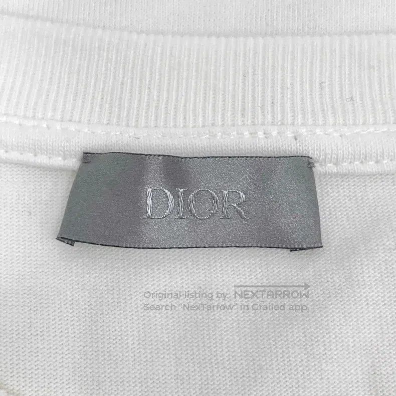 Dior Dior White floral print cotton round-neck short-sleeved T- Size US L / EU 52-54 / 3 - 5 Thumbnail