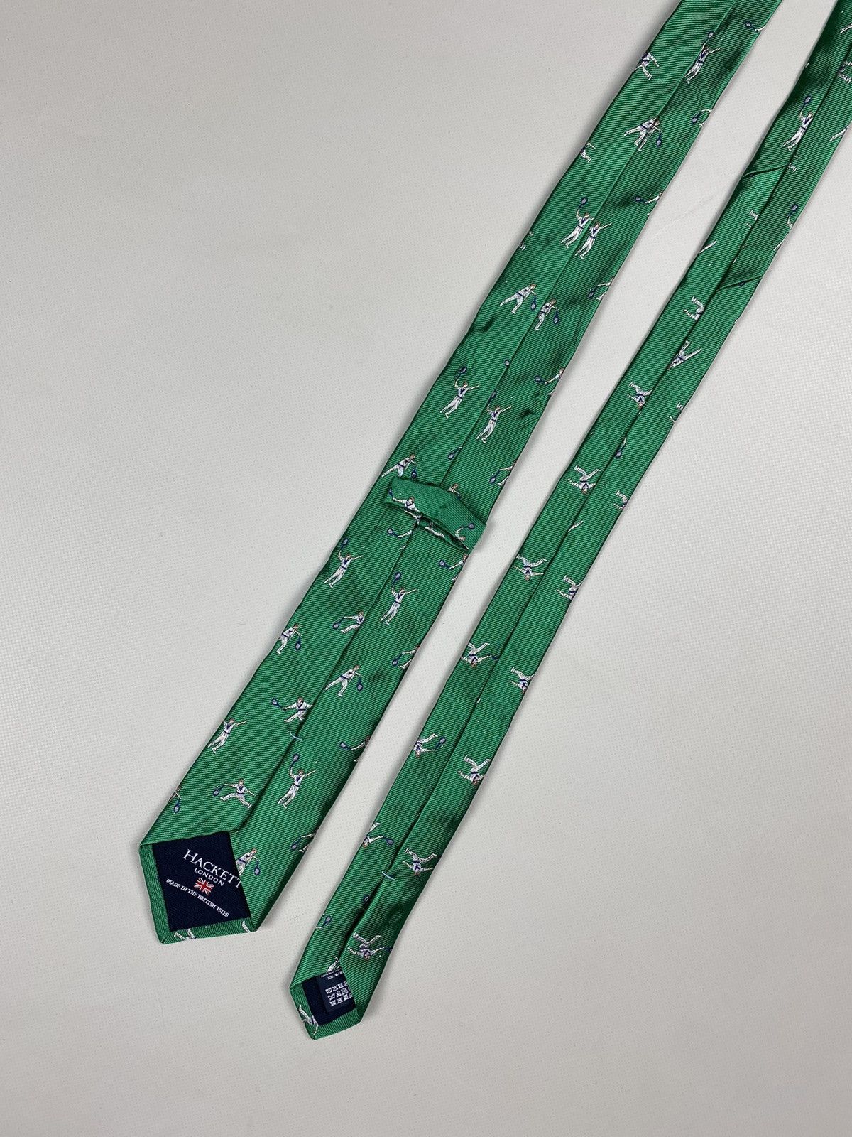 Hackett Hackett London Tennis Pattern silk tie Size ONE SIZE - 7 Thumbnail