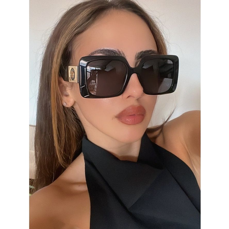 Versace NEW Versace VE4405 Black Square Medusa Sunglasses Size ONE SIZE - 1 Thumbnail