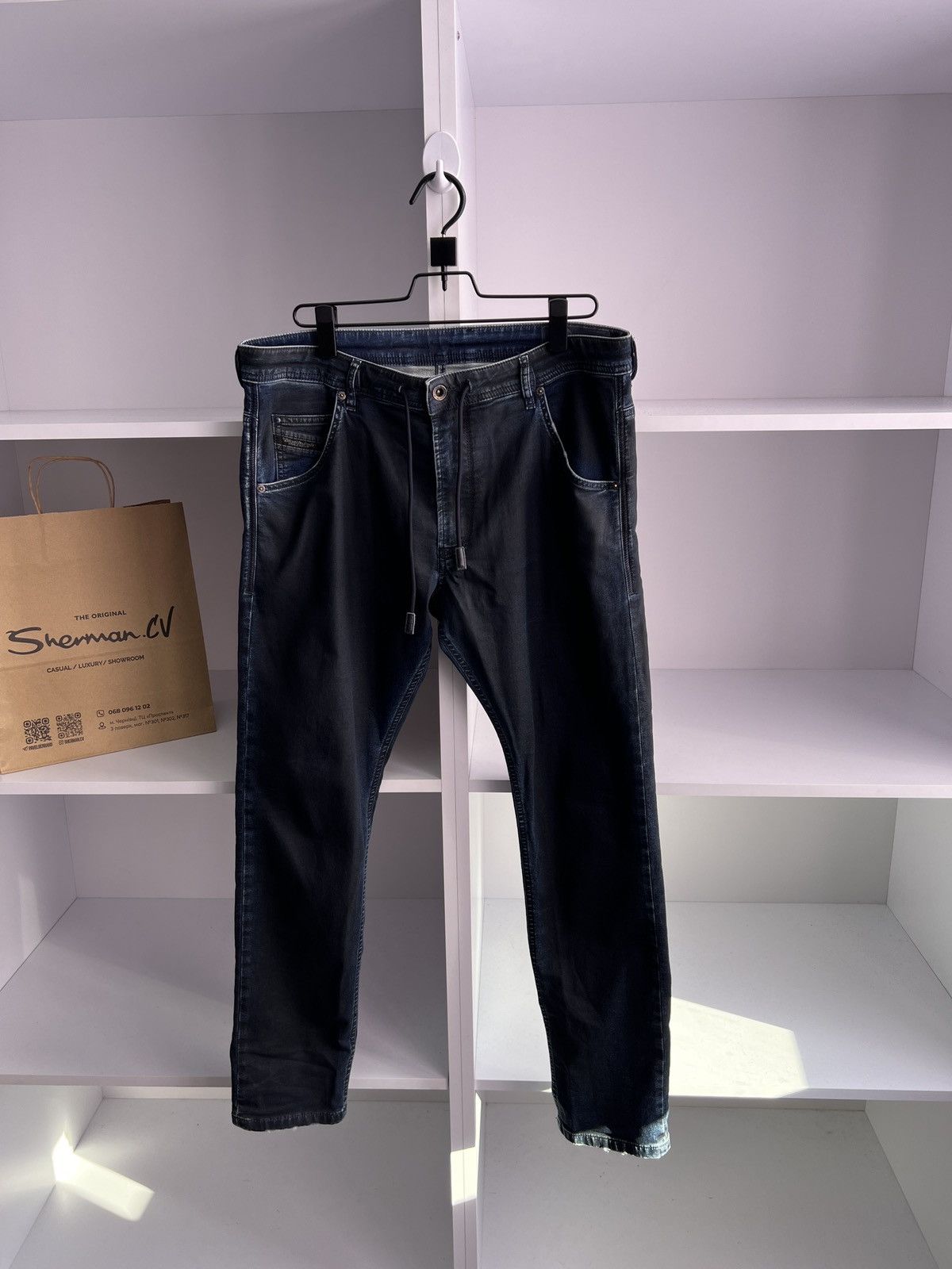 Diesel × Vintage Vintage Diesel Krooley CB-Ne Blue Denim Jeans Size US 34 / EU 50 - 2 Thumbnail