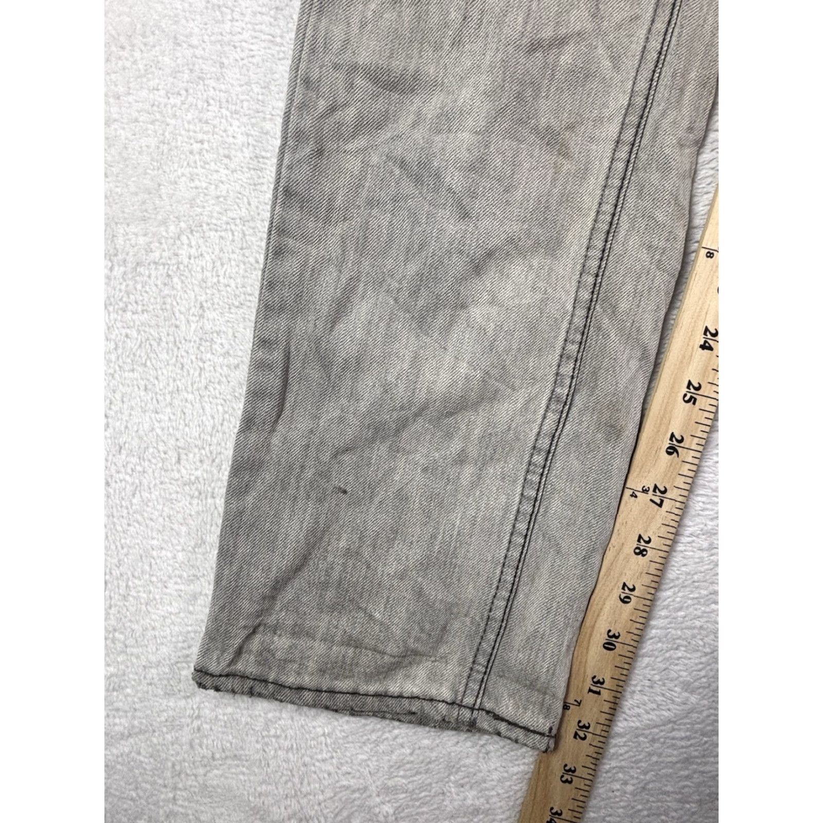 Levi's Levi's 511 Jeans Slim Skinny 29x32 Men Gray Distressed Charcoal Size US 29 - 4 Thumbnail