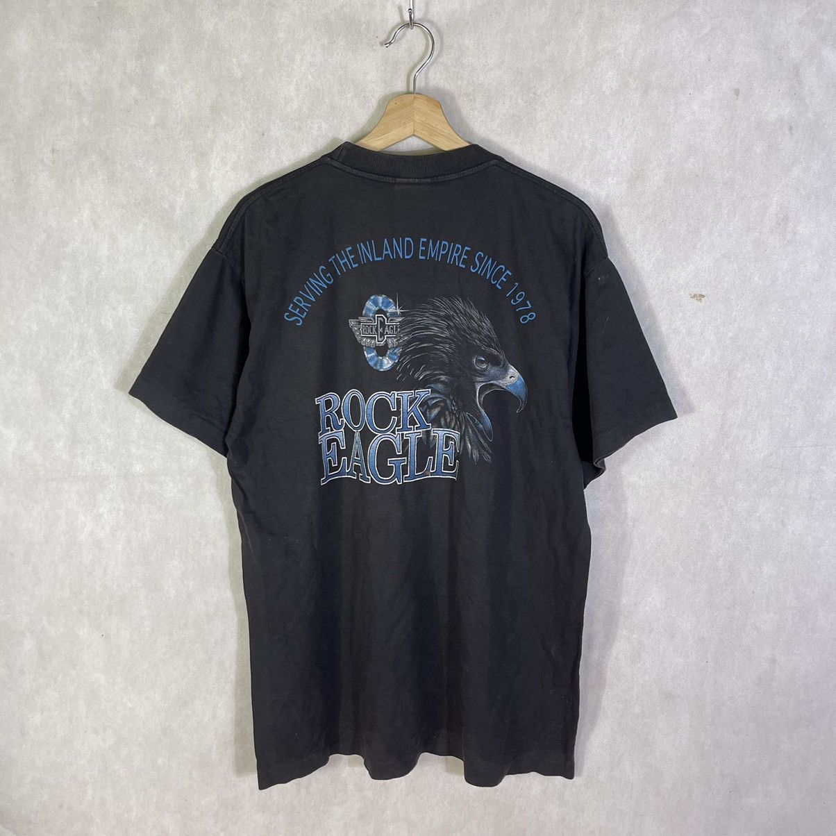 Vintage Vintage 90s Rock Eagle Snake Flame Live To Ride Tee Size US XL / EU 56 / 4 - 3 Thumbnail