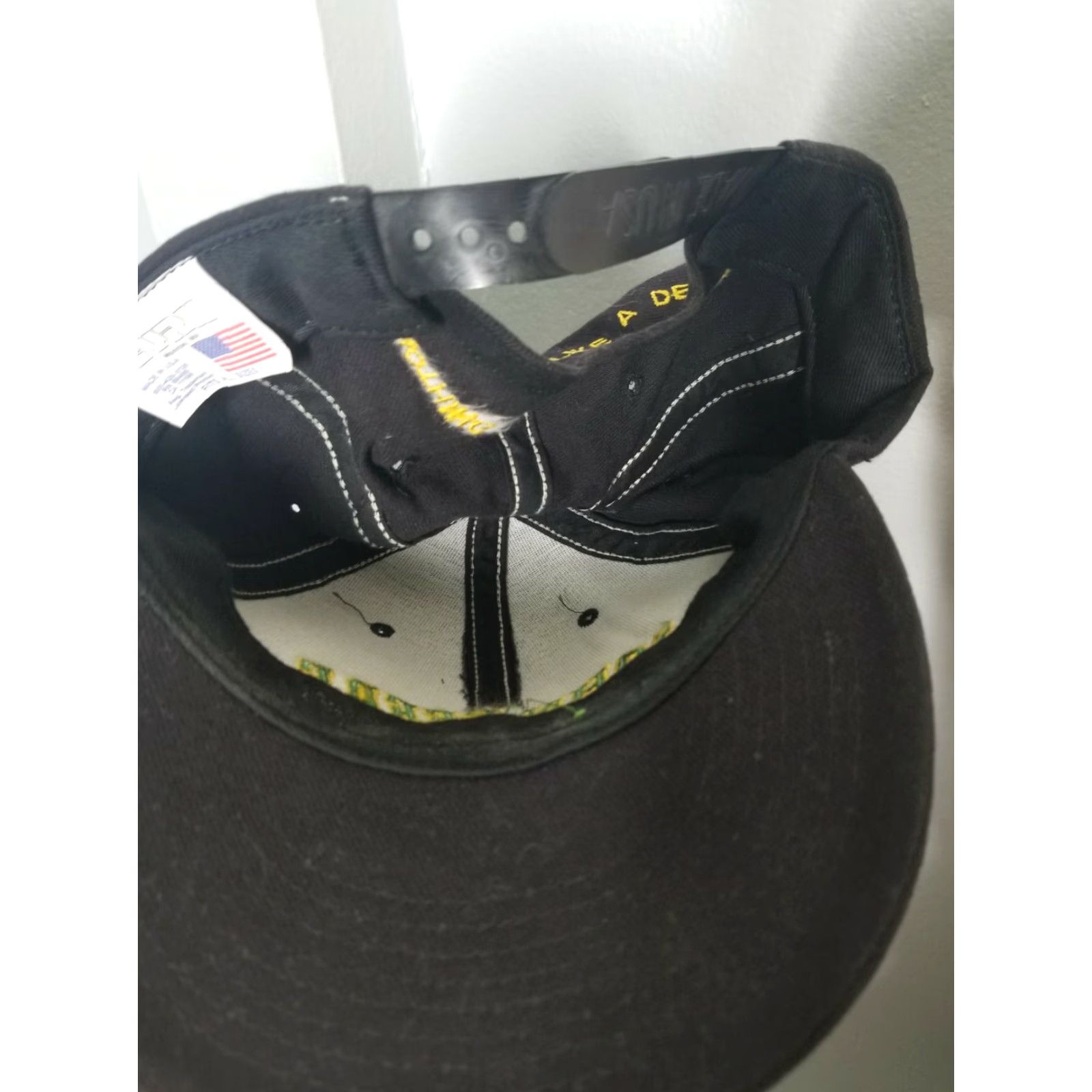 Etro VINTAGE John Deere CYRK Black Embroidered Snapback Made in the USA Hat Cap Size ONE SIZE - 3 Thumbnail