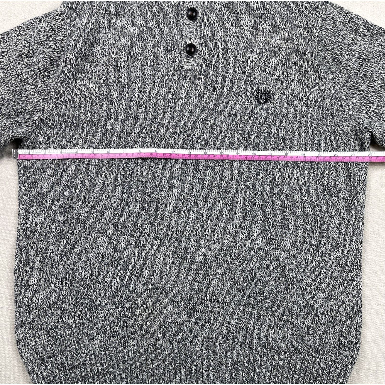 Chaps Chaps Men’s Knit Sweater Sz L Corduroy 1/4 Button Elbow Patches Crest Logo Y2K Size US L / EU 52-54 / 3 - 4 Thumbnail