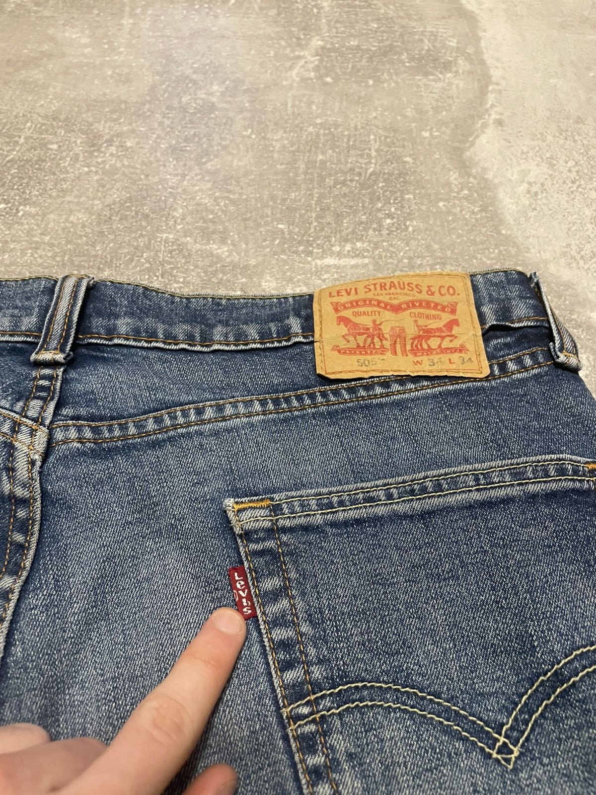 Levi's Vintage Levis 505 Blue Denim Jeans 34 Size Size US 34 / EU 50 - 8 Thumbnail