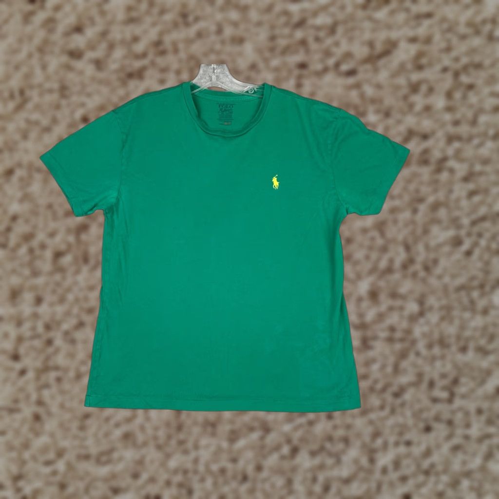 Ralph Lauren Polo Ralph Lauren Shirt Men Small Green Pony Crew Neck Short Sleeve Cotton Logo Embroidered Slim Fit Sports Classic Size US S / EU 44-46 / 1 - 1 Thumbnail