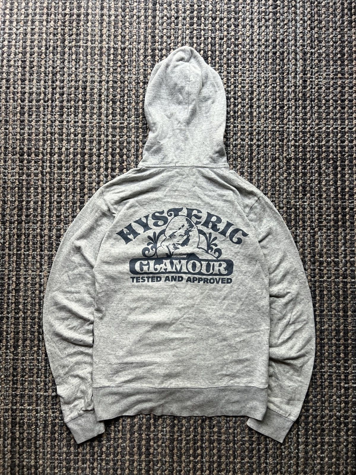 Hysteric Glamour Tested and Approved Rare Zip Hoodie Y2K