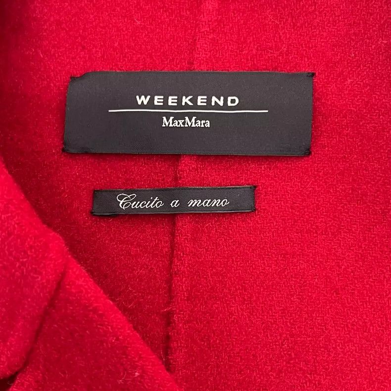 Max Mara Max Mara Red wool coat Size S / US 4 / IT 40 - 4 Thumbnail