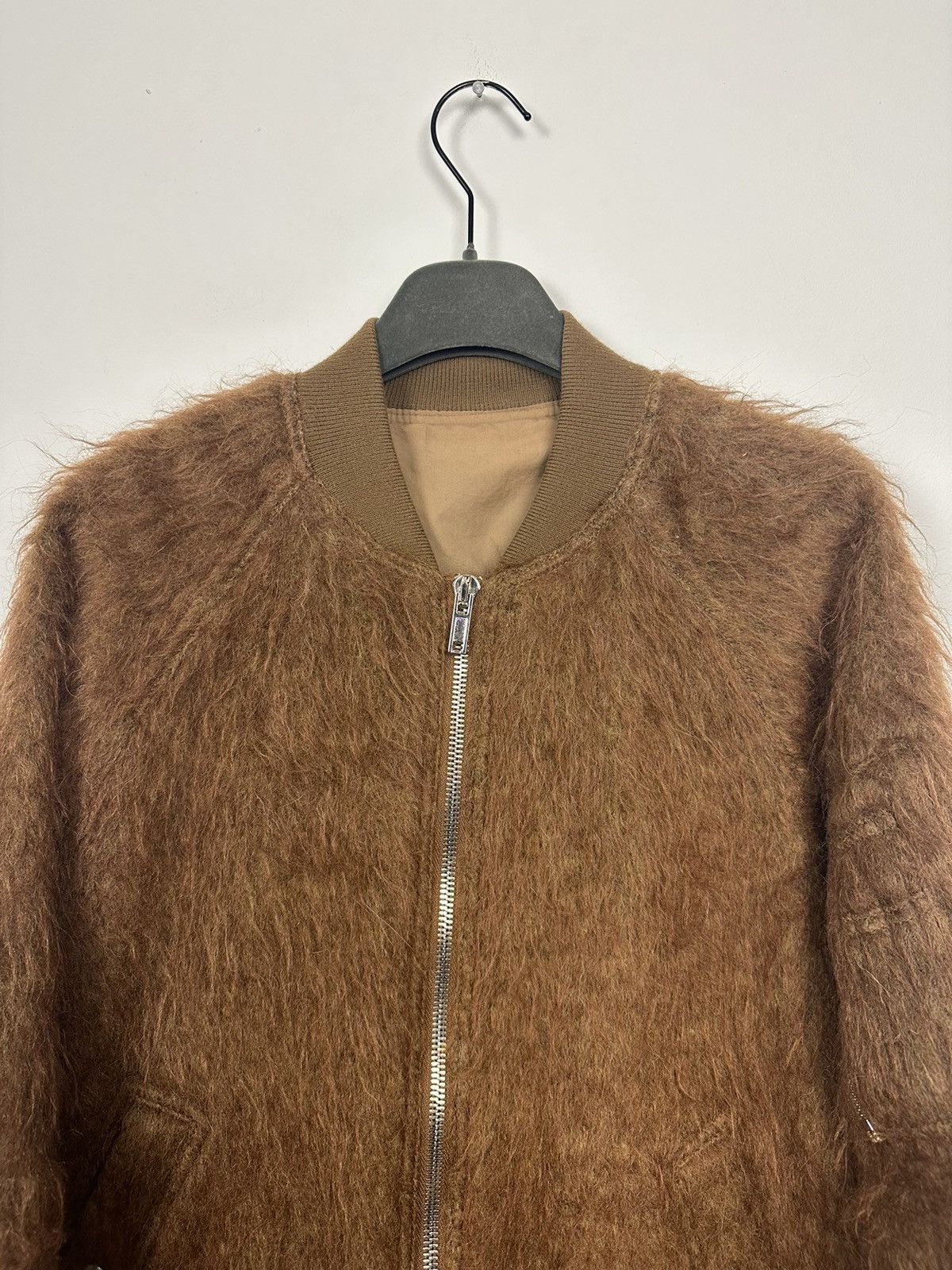 Rick Owens FW16 ‘MASTODON’ Fuzzy Mohair Bomber Size US M / EU 48-50 / 2 - 4 Thumbnail