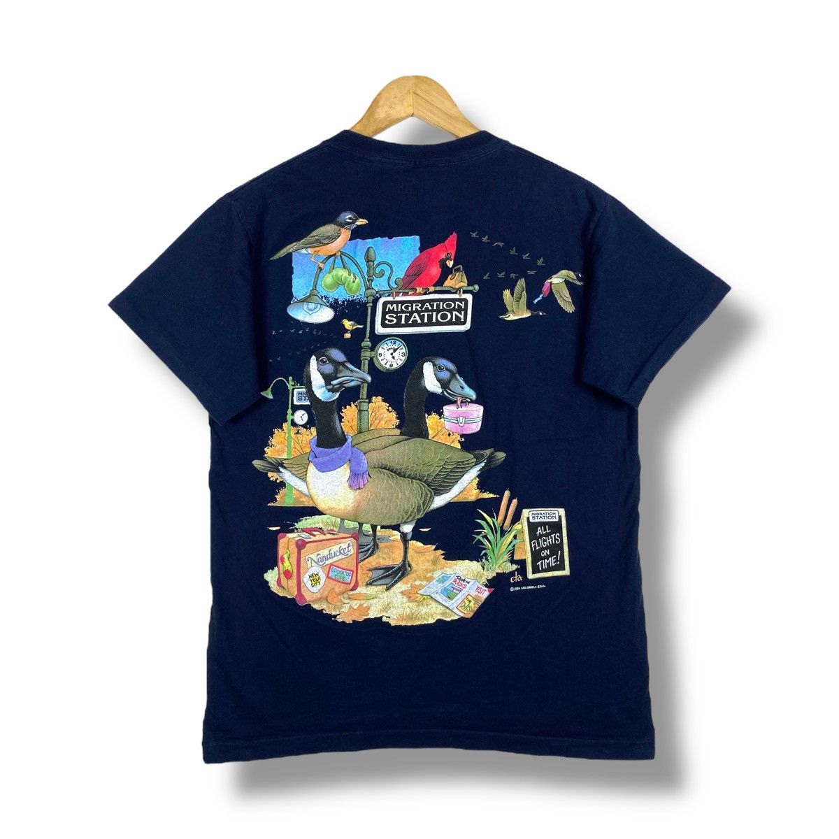 Vintage Vintage 90's CARRIBBEAN SOUL Migration Station Graphic Tee Size US M / EU 48-50 / 2 - 1 Thumbnail