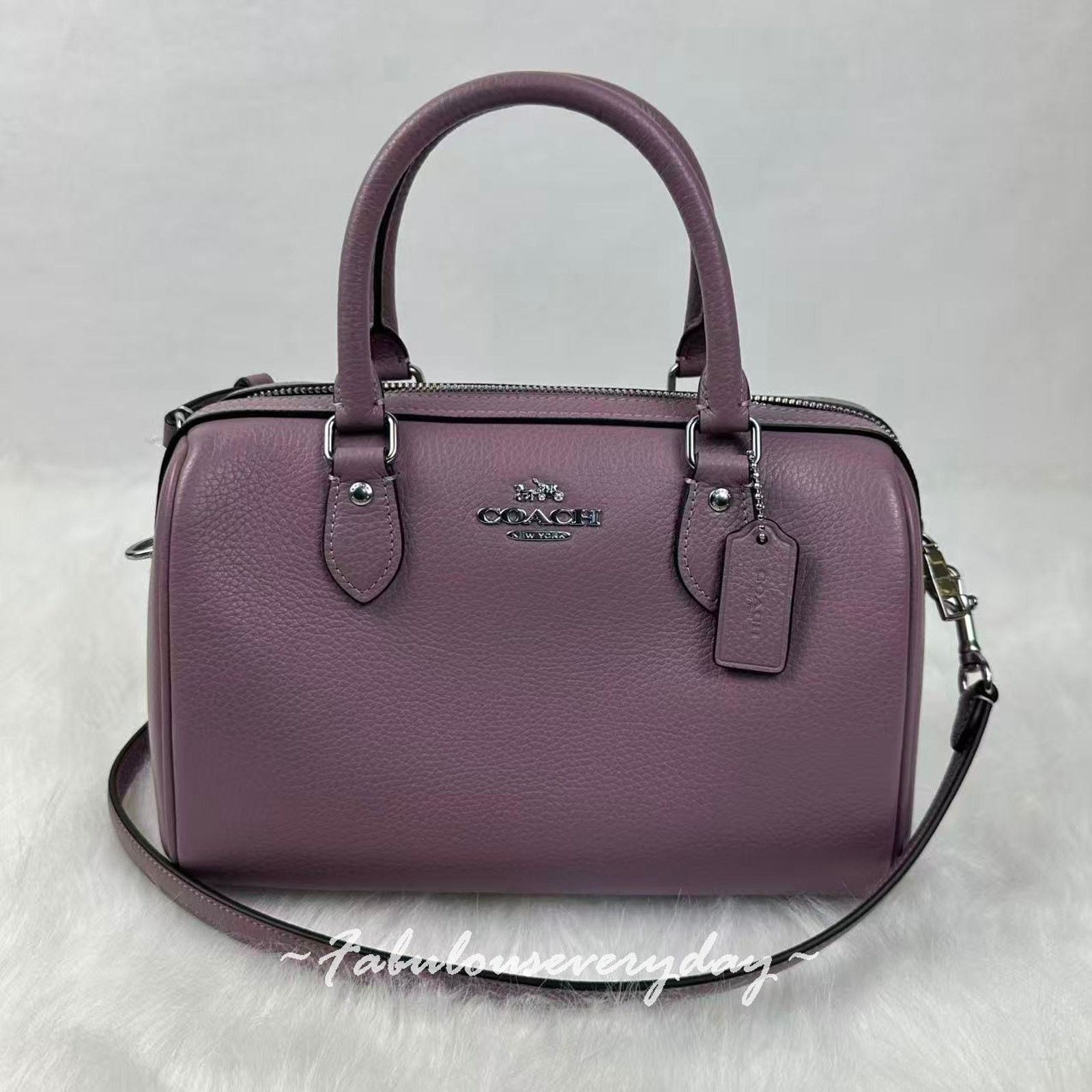Coach Coach Rowan Satchel Bag Crossbody In leather/Silver/Jasmine Size ONE SIZE - 1 Thumbnail