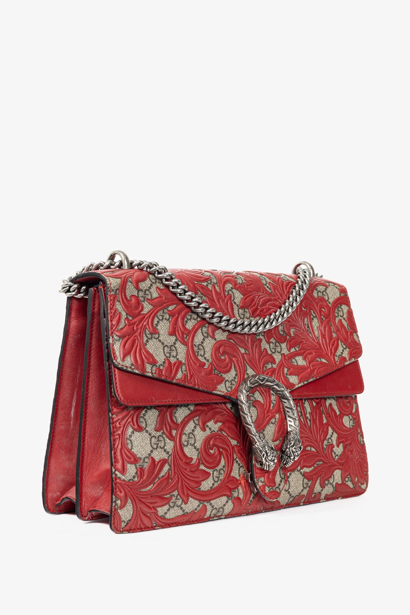 Gucci Gucci Dionysus Red Arabesque & GG Supreme Shoulder Bag Size ONE SIZE - 2 Thumbnail