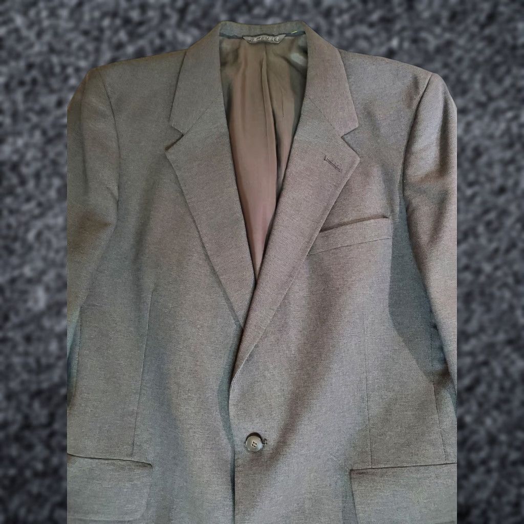 Levi's VINTAGE Levi Strauss Made In USA Brown Business Suit Men's 42L 2 Piece Suit Size 42R - 1 Thumbnail