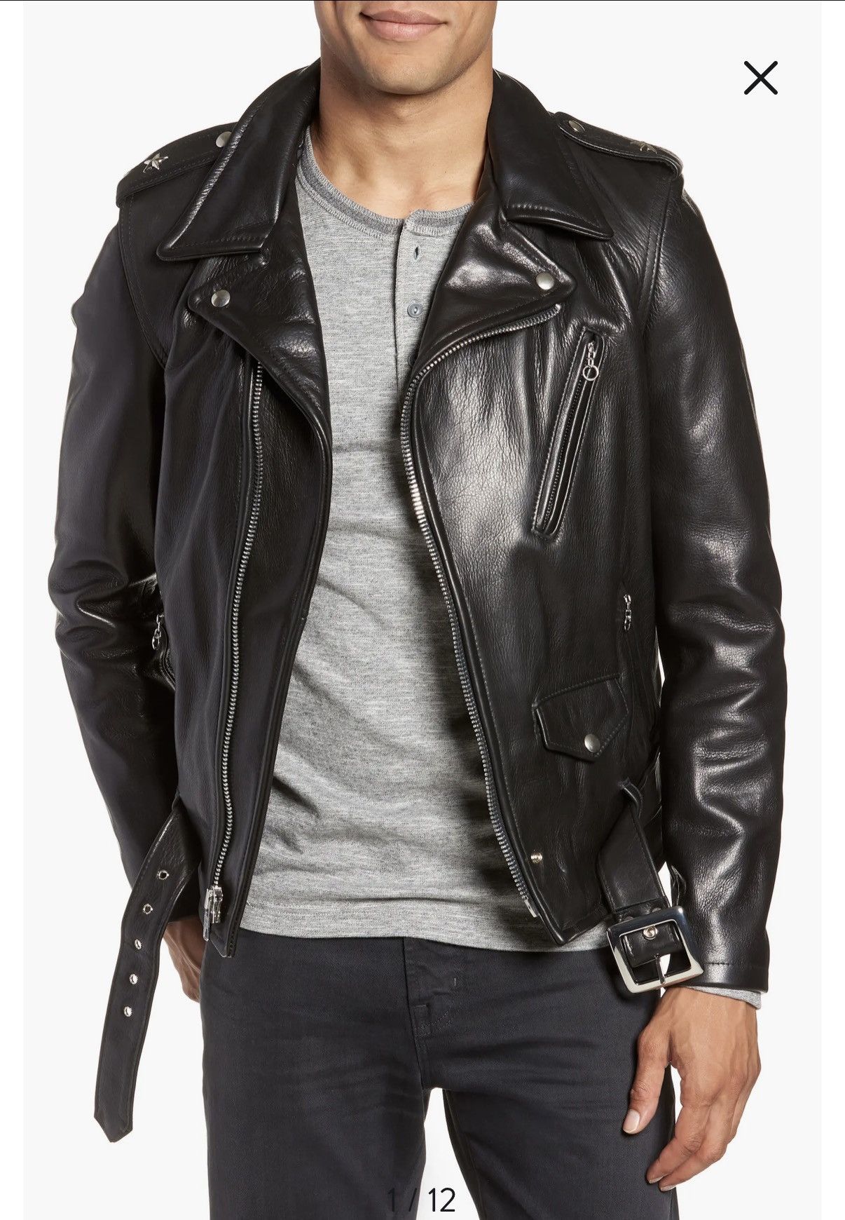 Schott Waxy Natural Cowhide 50's Perfecto Motorcycle Leather Jacket Size US S / EU 44-46 / 1 - 16 Thumbnail