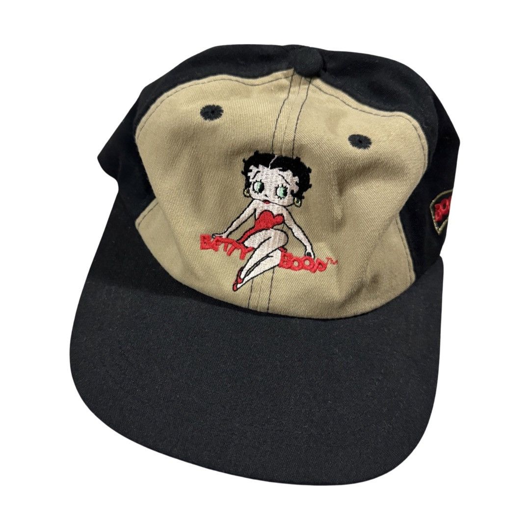 image of Vintage 1994 Betty Boop Embroidered Dad Hate in Black, Men's