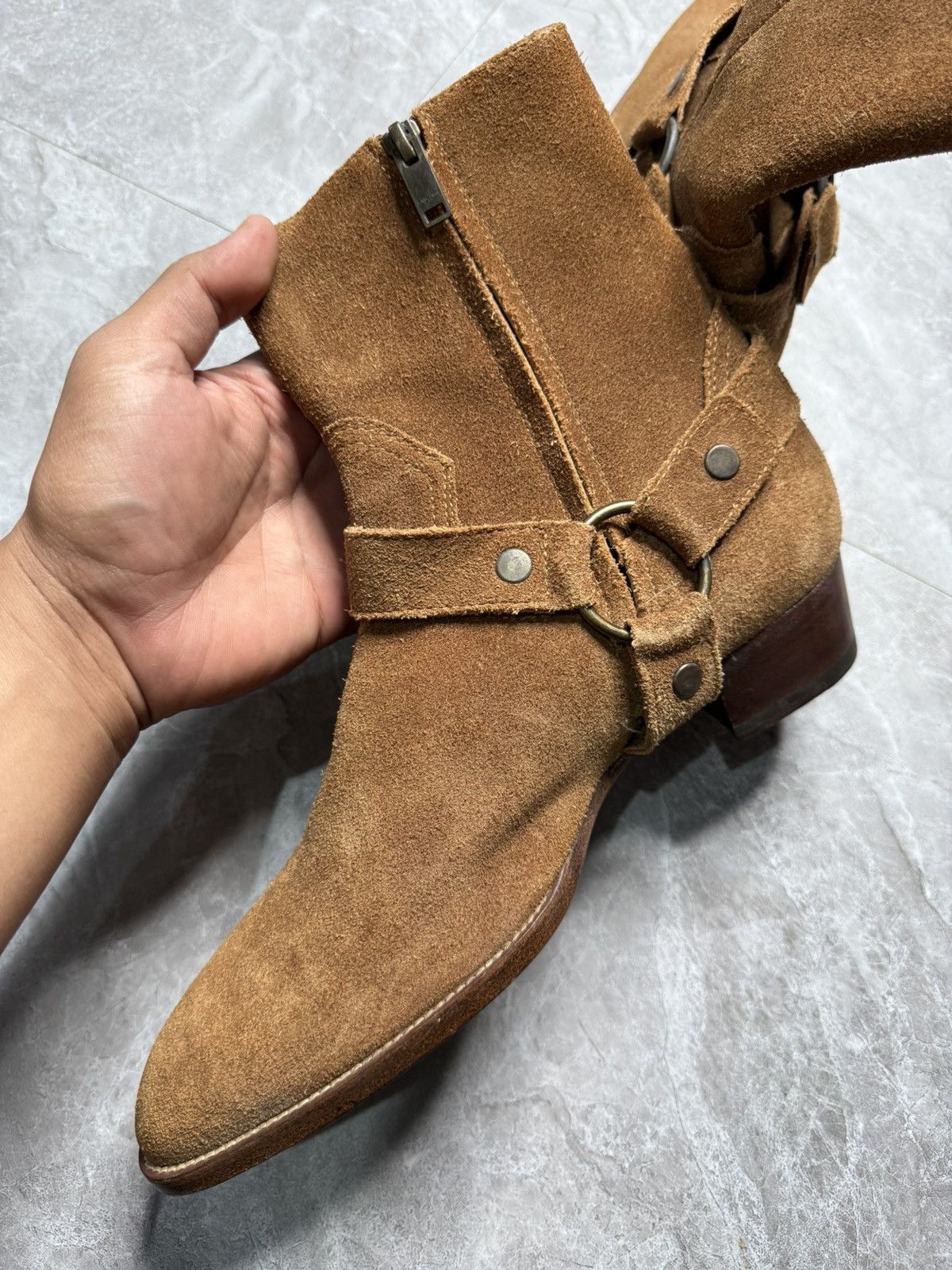 Saint Laurent Paris Saint Laurent By Hedi Slimane Wyatt Harness Boots Size US 7 / EU 40 - 8 Thumbnail