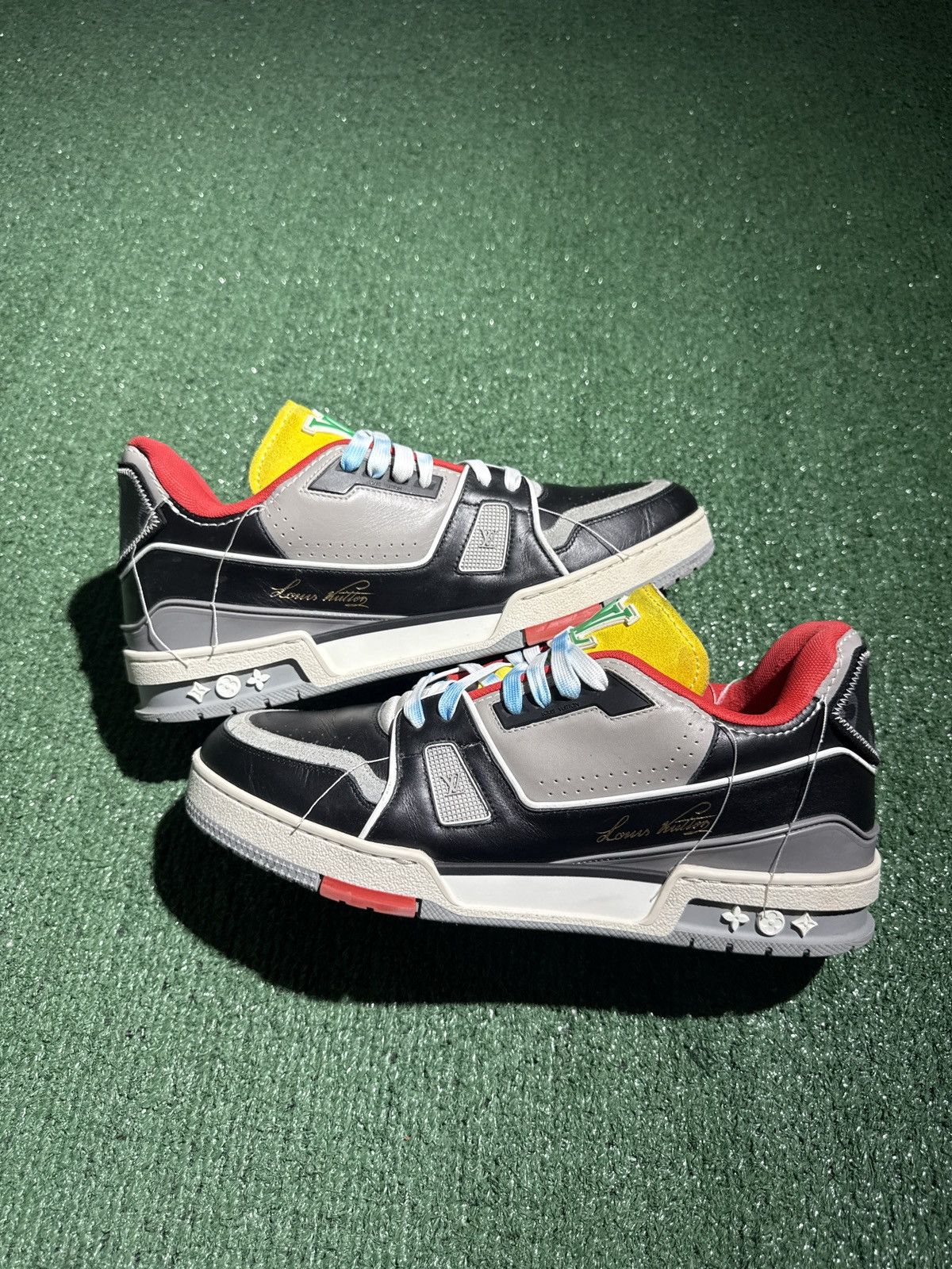 Louis Vuitton Louis vuitton trainer virgil abloh red yellow Size US 11 / EU 44 - 1 Thumbnail