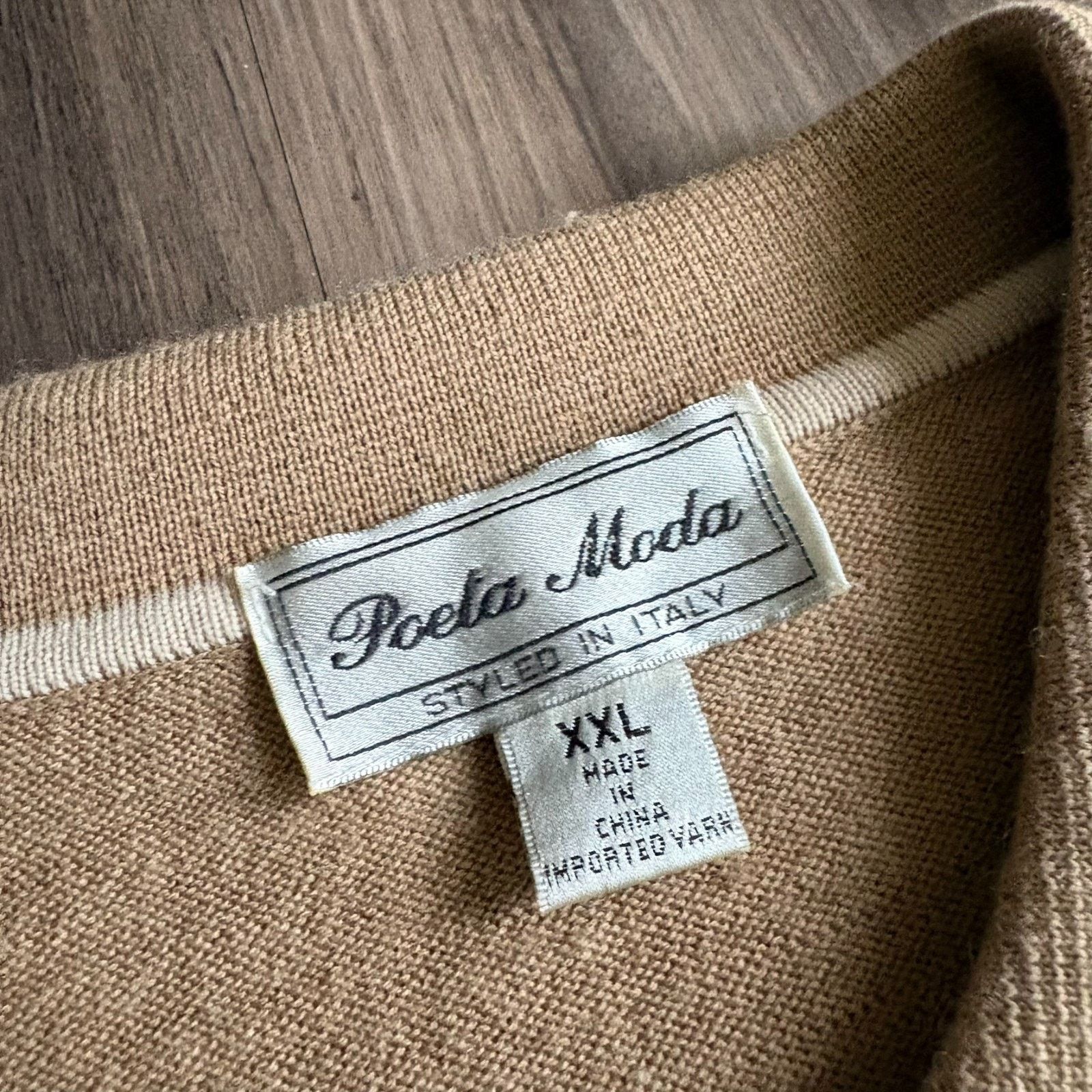 Vintage Poeta Moda Sweater Men's Size L Patterned Vintage Wool Blend Size US L / EU 52-54 / 3 - 3 Thumbnail