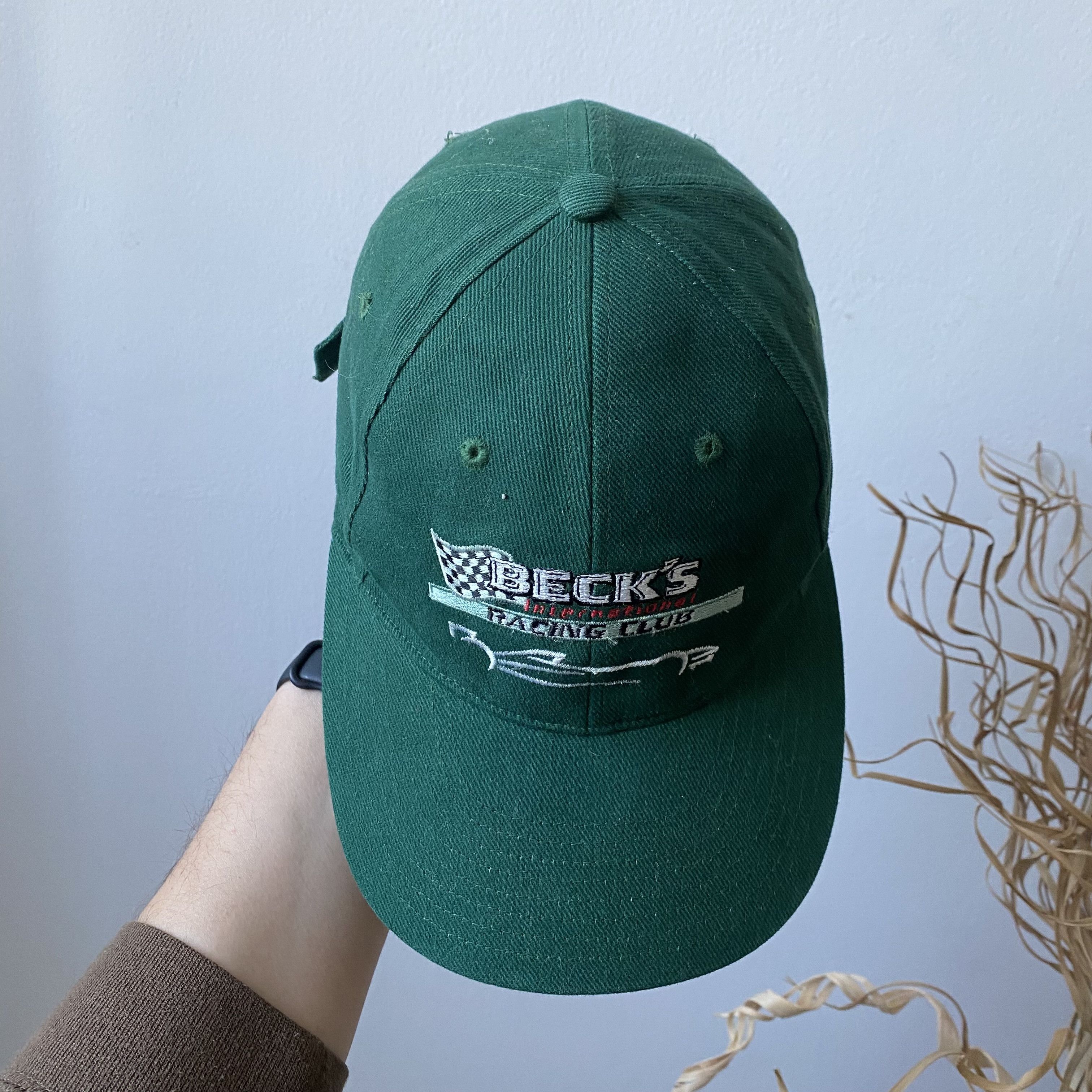 Drink Beer Save Water 🍺 Vintage 90s Beer BECK'S Cap Racing Club Corona Carlsberg Size ONE SIZE - 3 Thumbnail