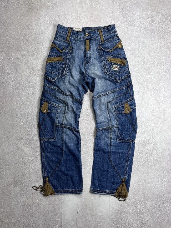 Vintage Vintage Jetlag Crazy Avantgarde Baggy Denim Jeans Cargo 32 Size US 32 / EU 48 - 1 Thumbnail