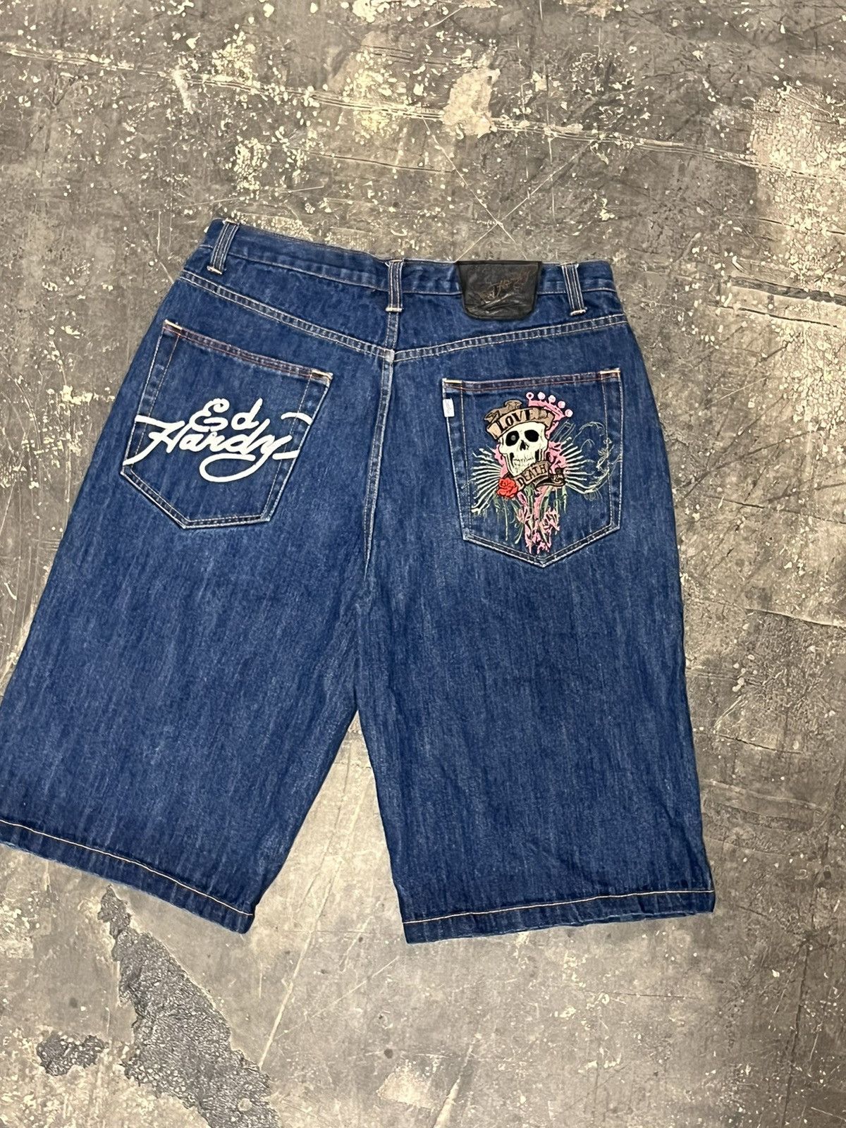 Ed Hardy Rare vintage y2k Ed hardy jorts | Grailed