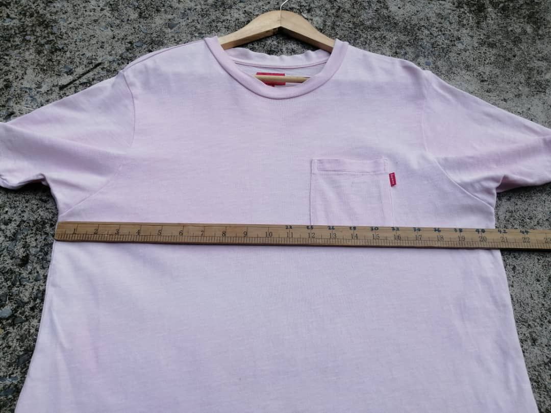 Supreme Supreme Red Tag Plain Pocket Tee Size US M / EU 48-50 / 2 - 4 Thumbnail