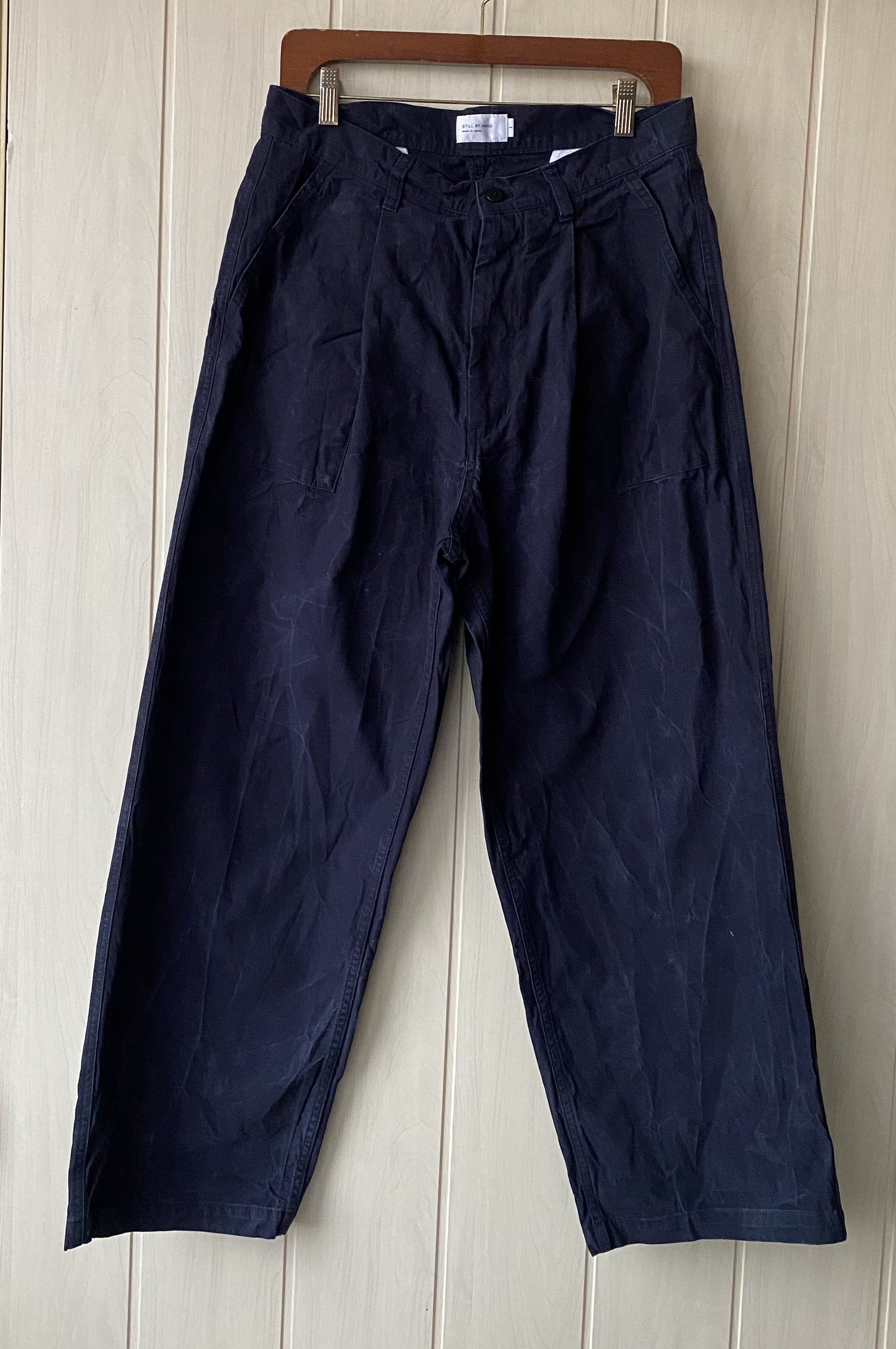 image of Still By Hand Cargo Pants in Navy, Men's (Size 30)