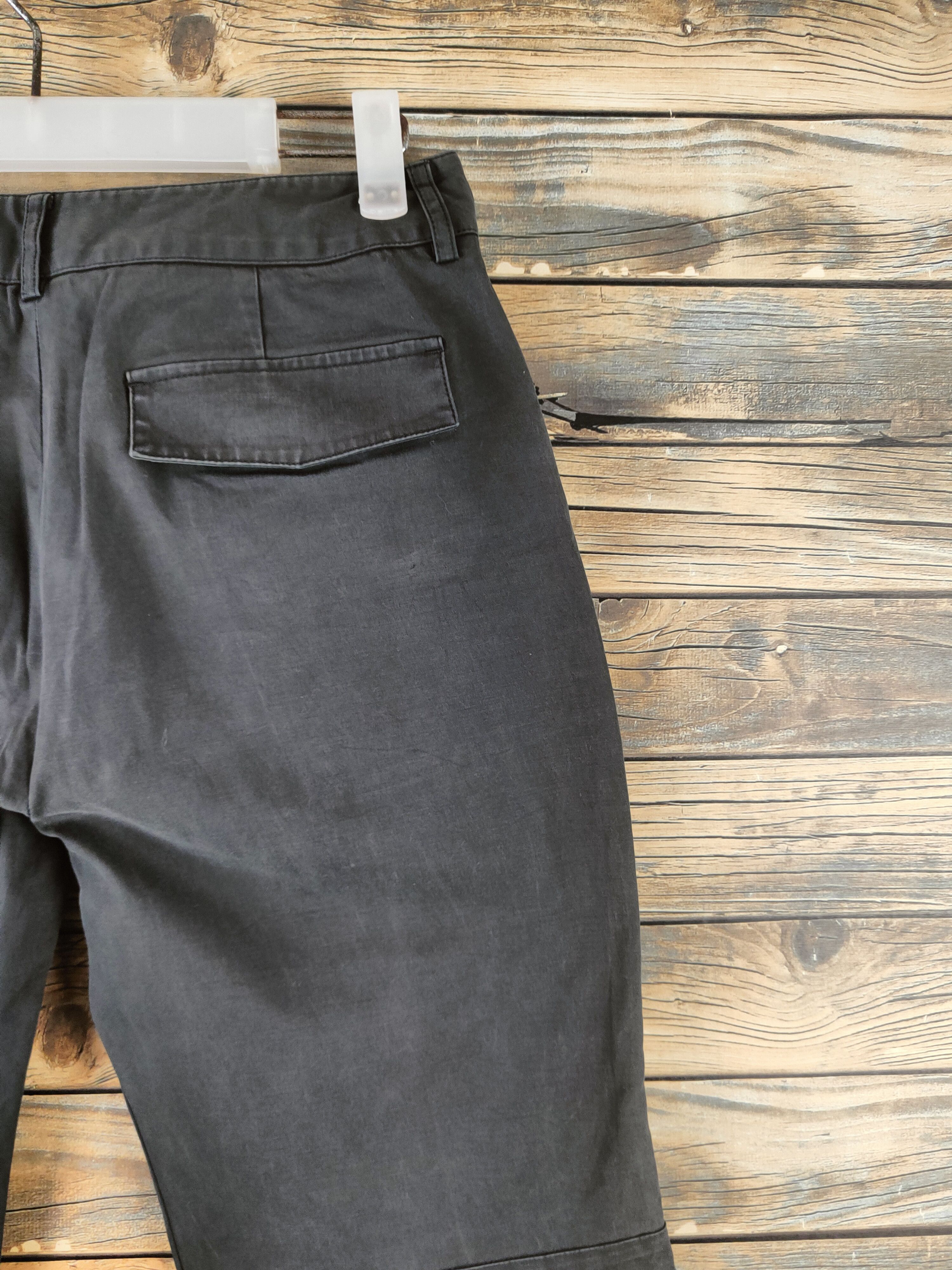 Japanese Brand DL Vingt-trois Black Faded Multipocket Casual Pants #46-309 Size 27" / US 4 / IT 40 - 10 Thumbnail