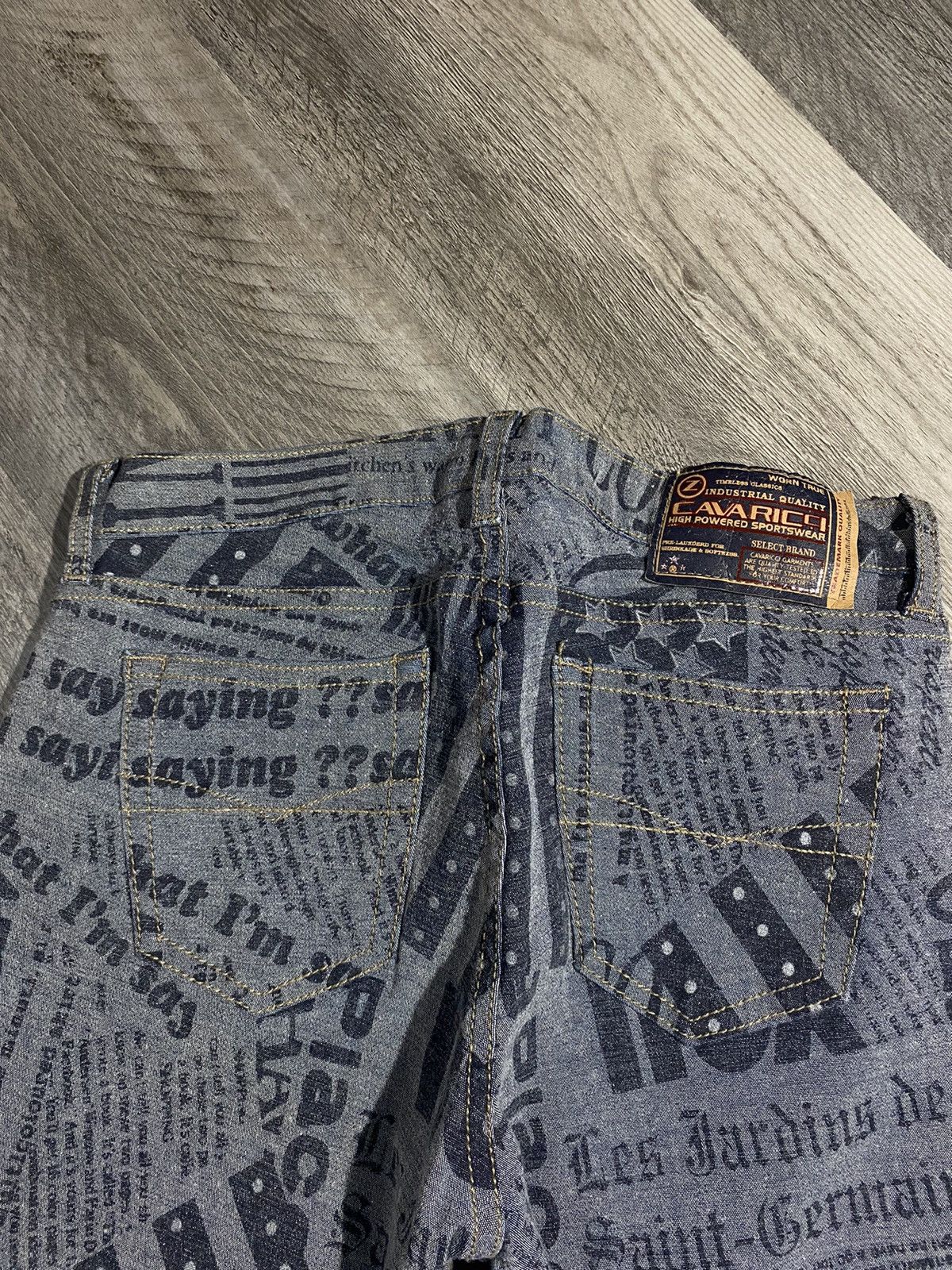 Vintage Z. Cavaricci Vintage AOP Boot Cut Denim Jeans Size 29" - 3 Thumbnail