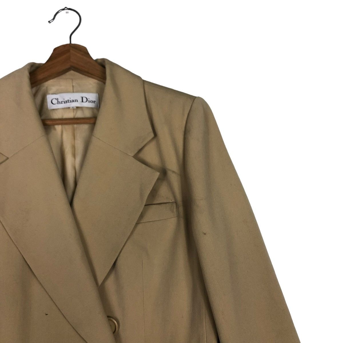 Christian Dior Monsieur 🔥Vtg Cropped Coats Jacket Christian Dior Size L / US 10 / IT 46 - 6 Thumbnail