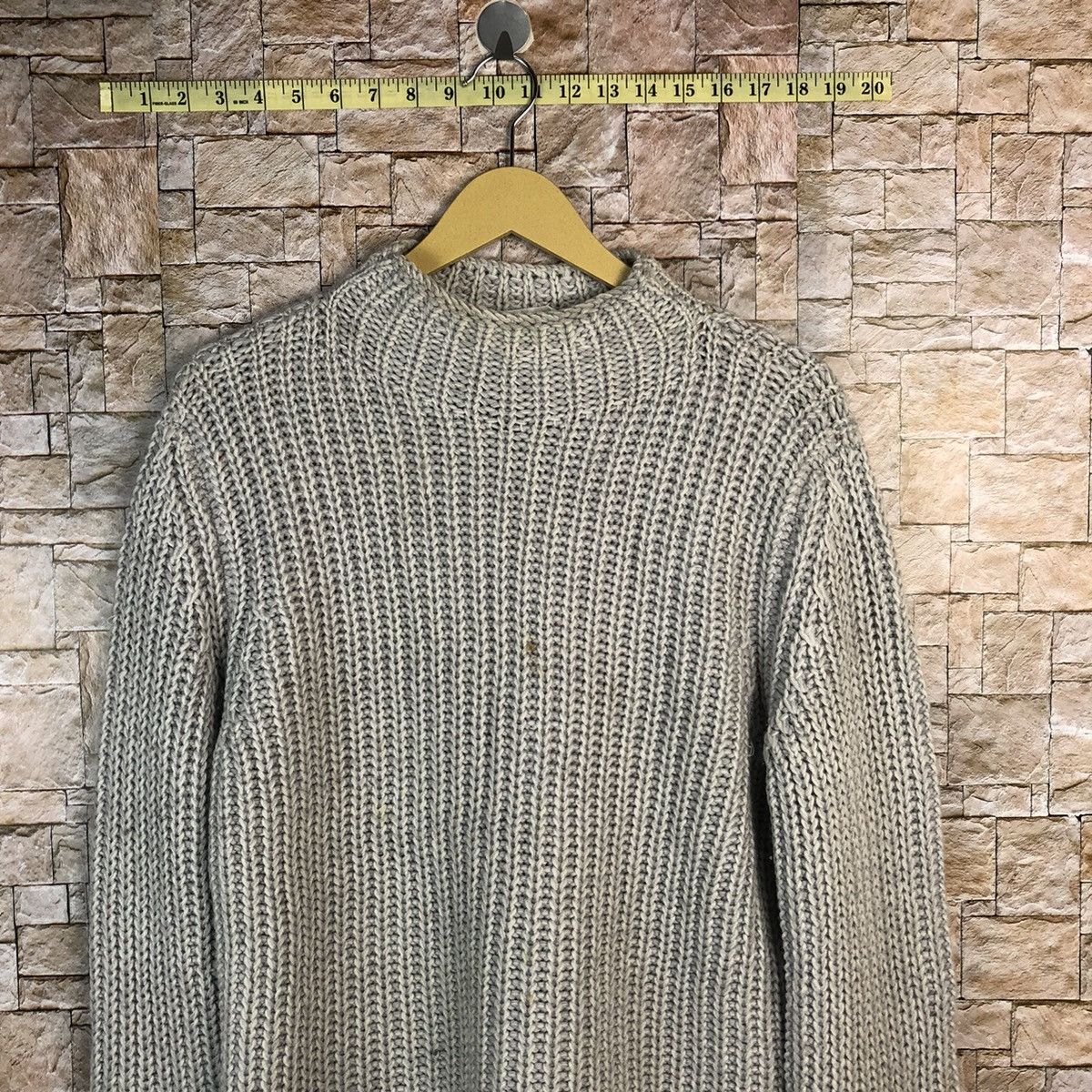 Vintage Fabiana Filippi italy Grey crochet Knitwear #A510 Size US M / EU 48-50 / 2 - 2 Thumbnail