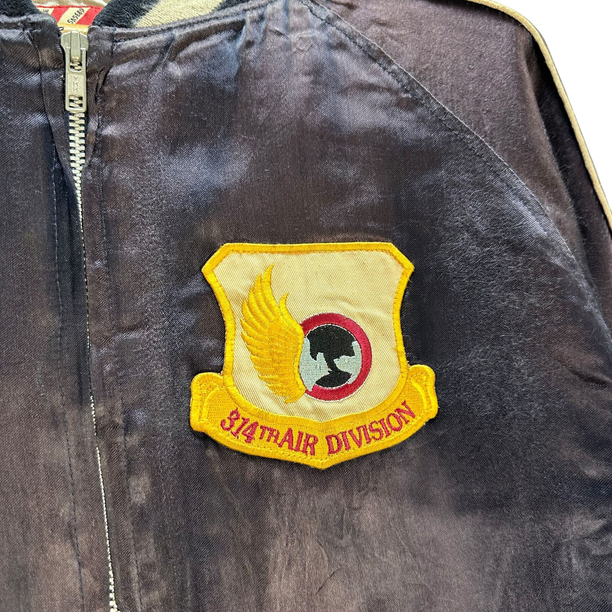Vintage HOUSTON JAPAN Air Division Special Force Sukajan #A56-1293 Size US L / EU 52-54 / 3 - 6 Thumbnail