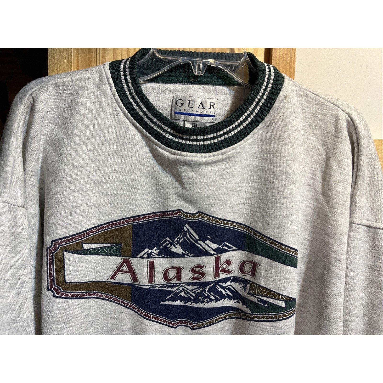 Vintage Gear For Sport VTG Men’s Xl Sweatshirt Alaska Gray Cotton Size US XL / EU 56 / 4 - 4 Thumbnail